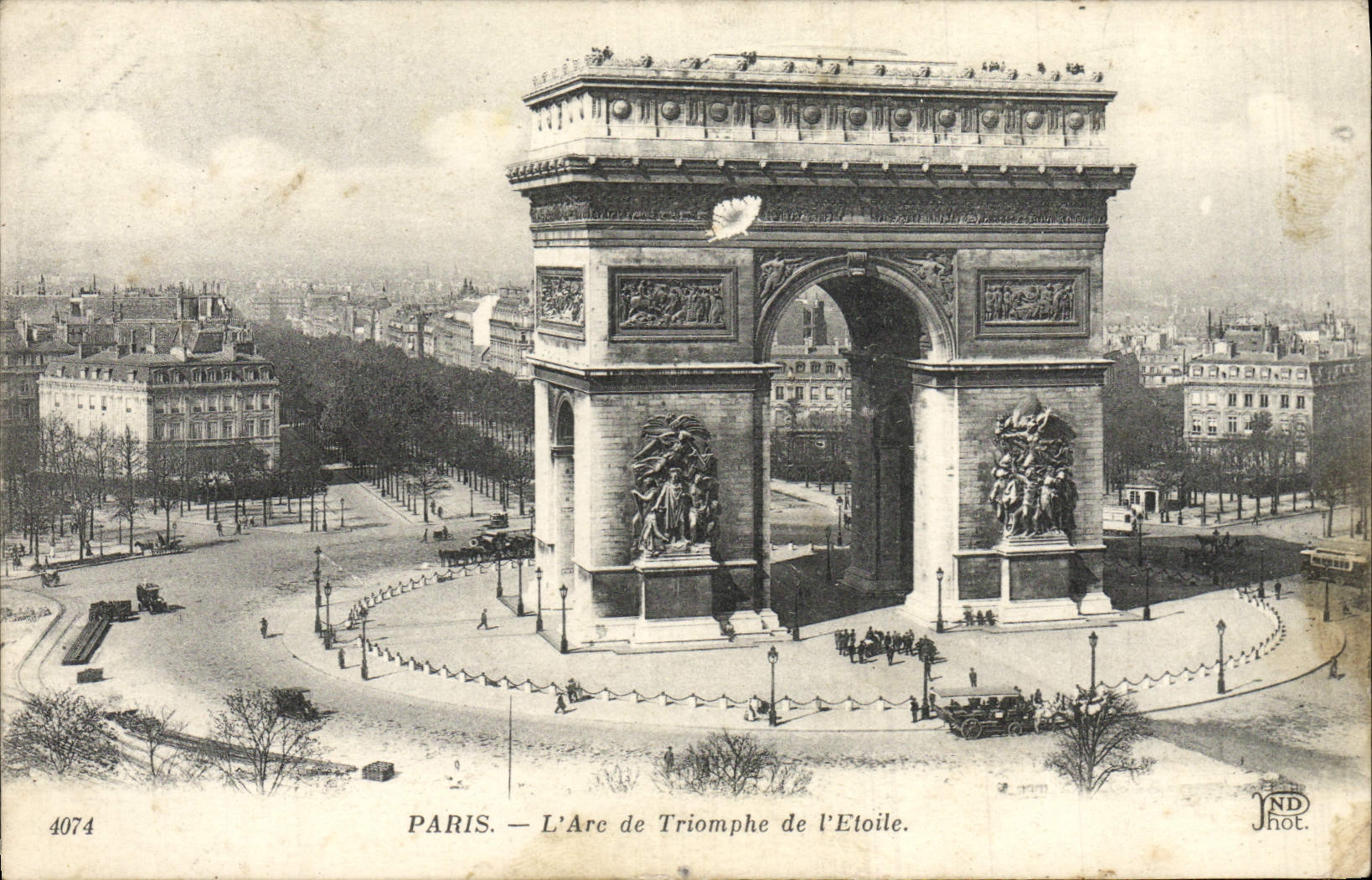 CPA Paris L'Arc de Triomphe de I'Etoile