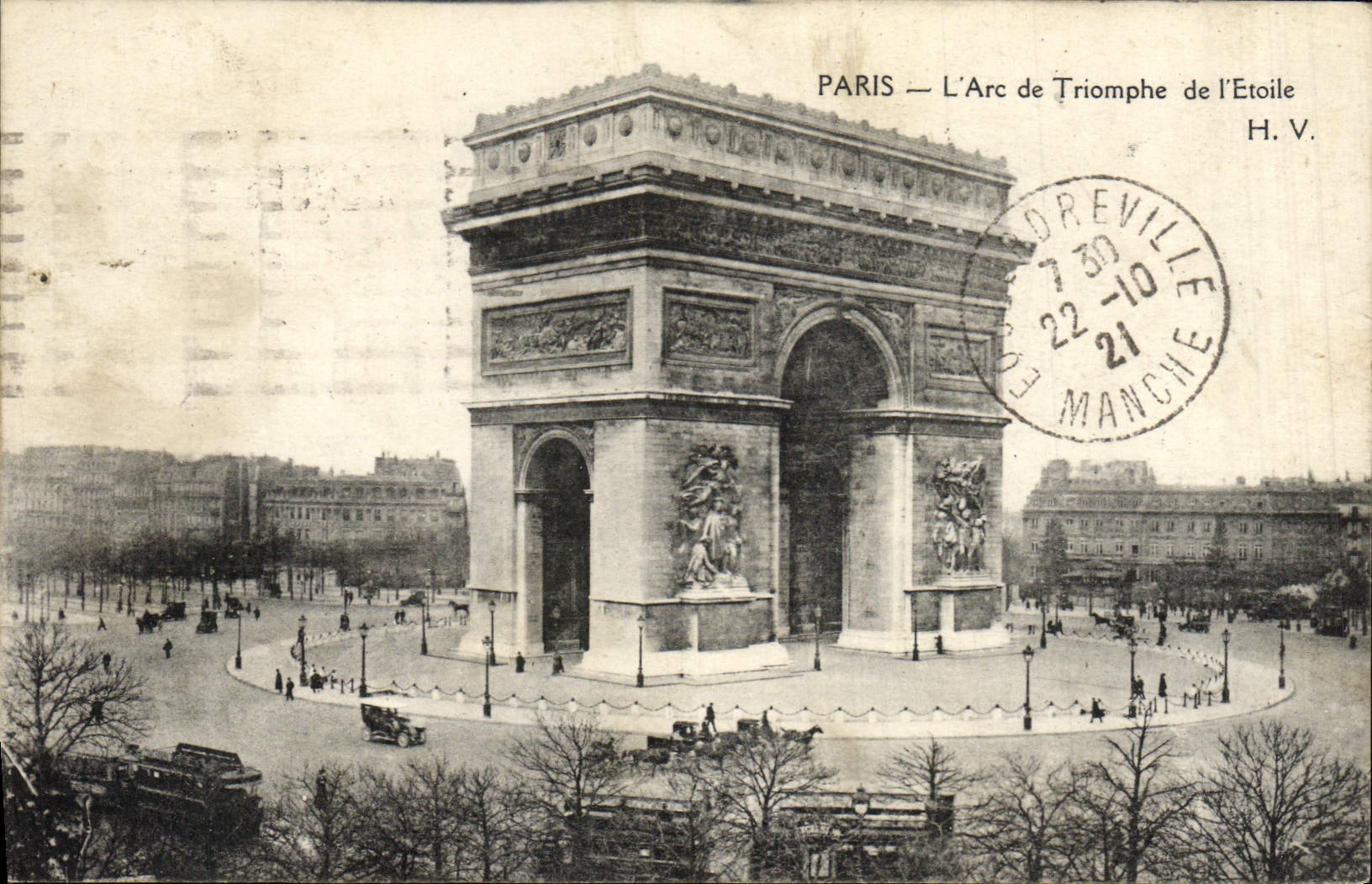 CPA Paris L'Arc de Triomphe de I'Etoile