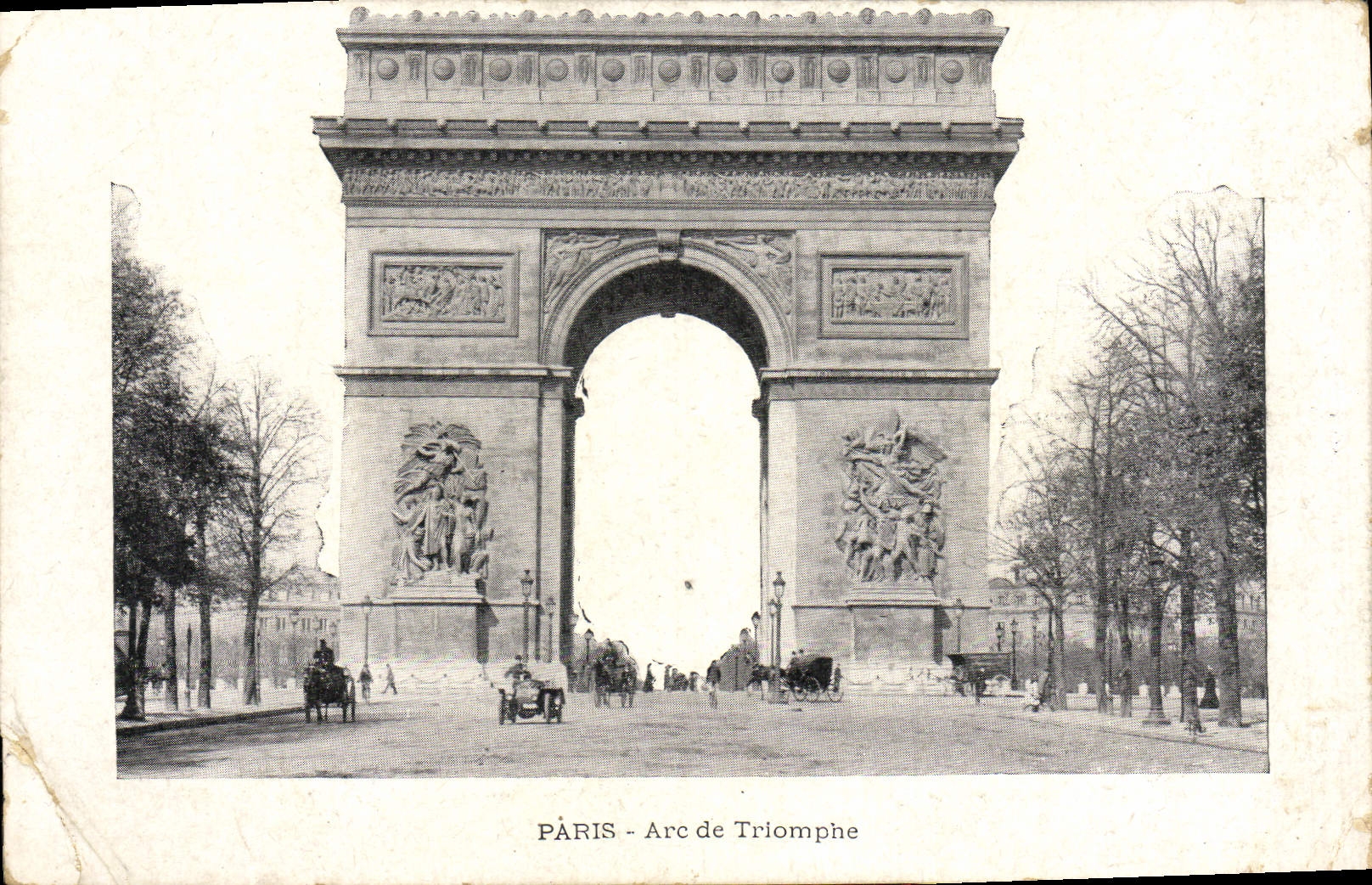 CPA Paris L'Arc de Triomphe de I'Etoile