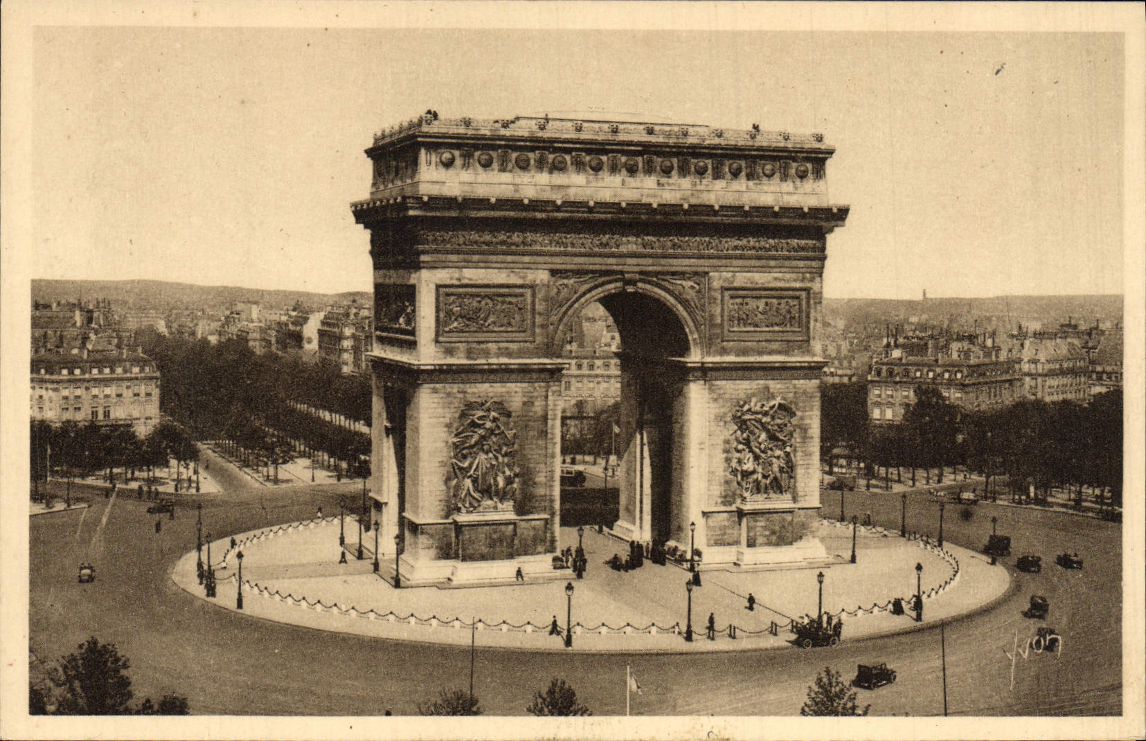 CPA Paris L'Arc de Triomphe de I'Etoile