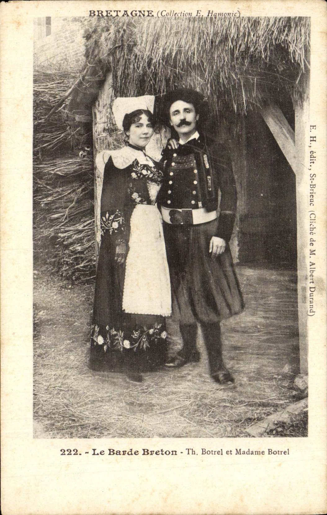 CPA Le Barde Breton Botrel Folklore Bretagne 