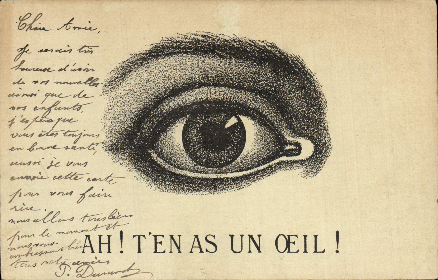 CPA Ah T'En as un Oeil