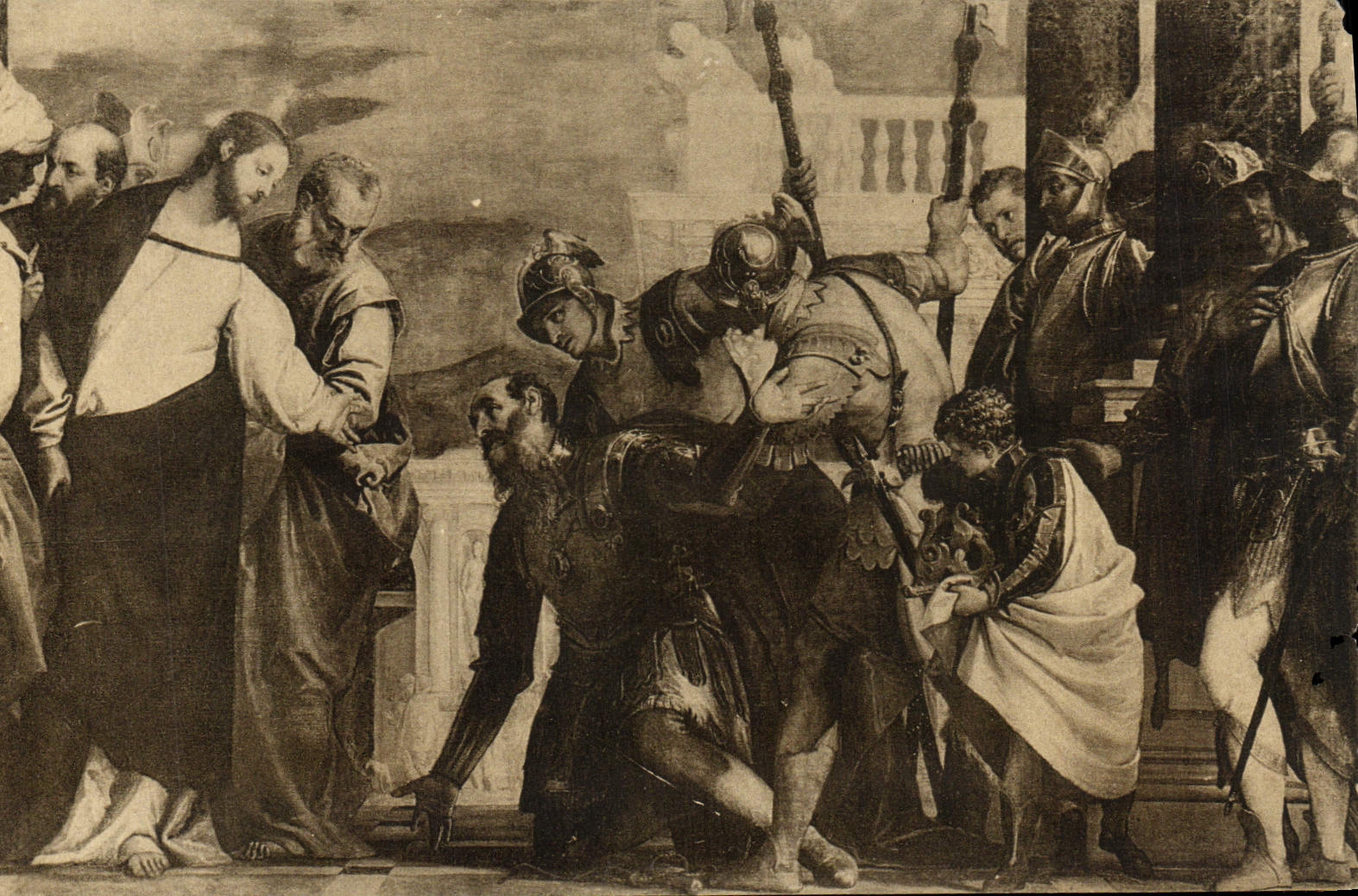 VINTAGE POSTCARD Verones Jesus there El Centurion