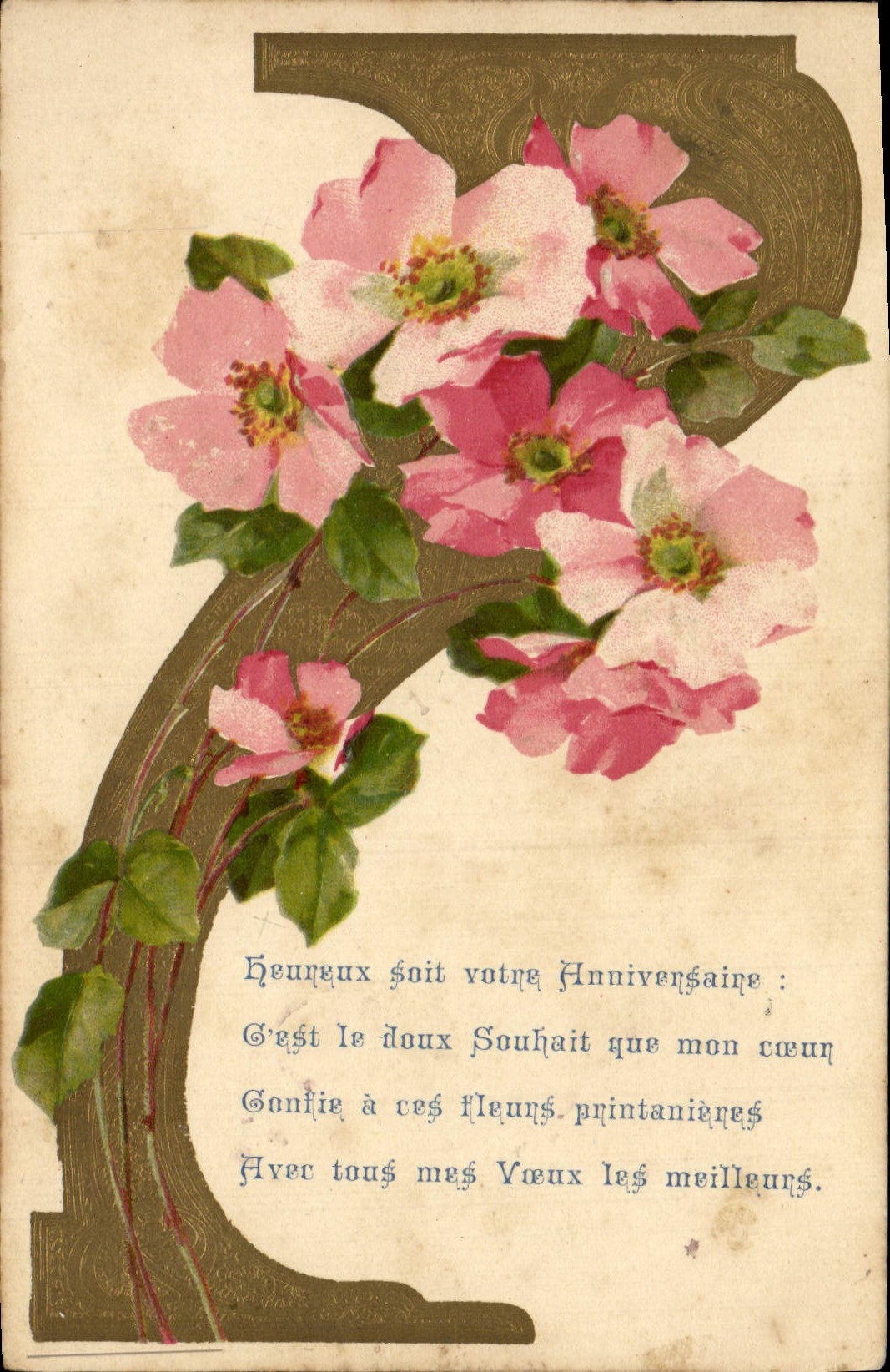 CPA Fantaisie Fleurs