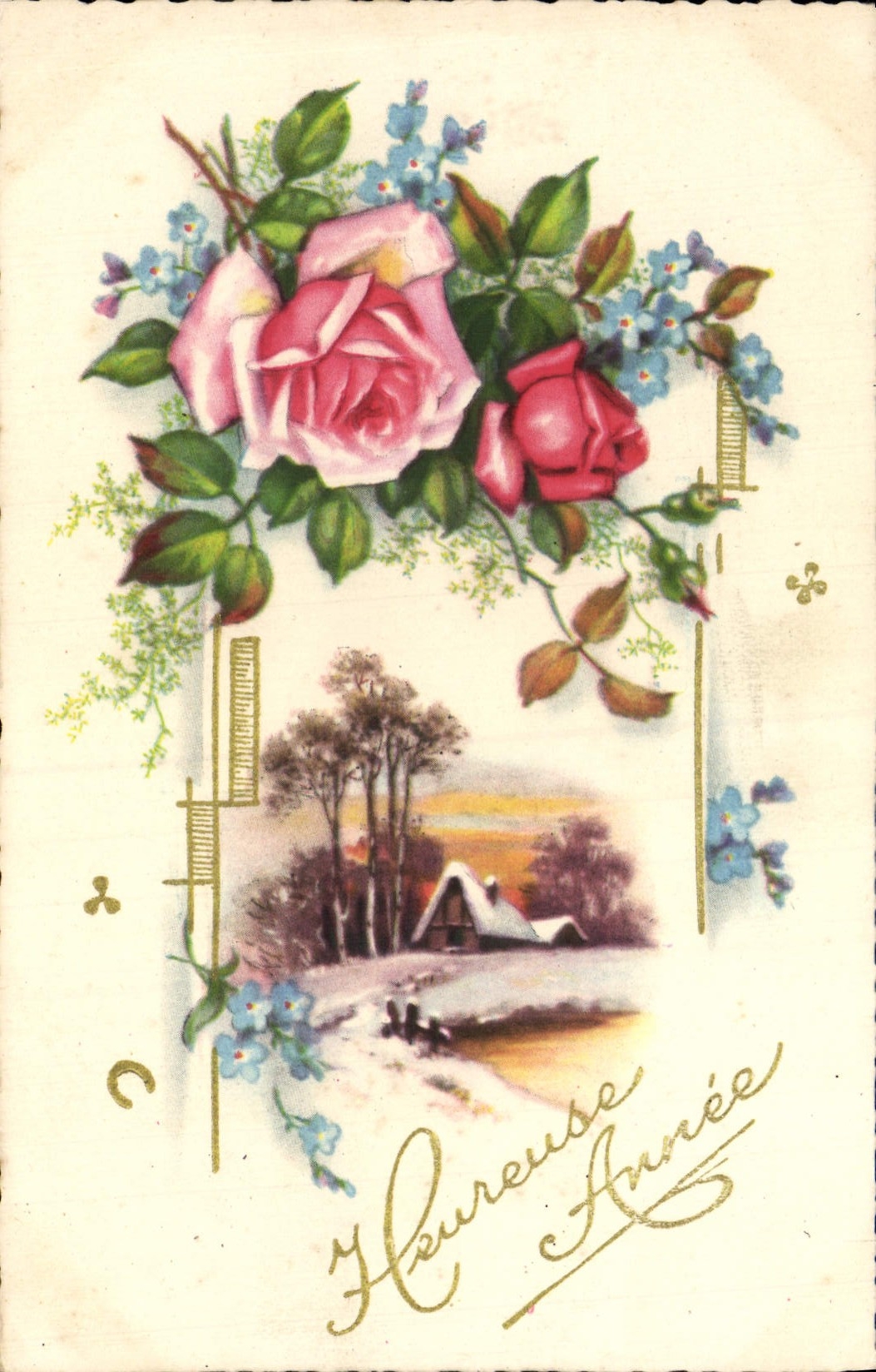 CPA Fantaisie Fleurs 