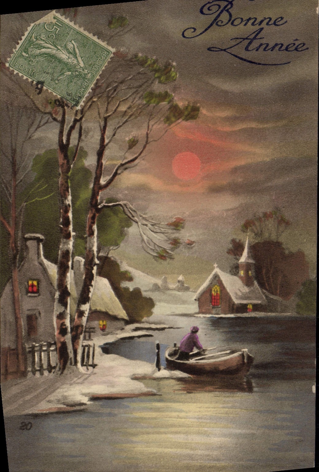 CPA Fantaisie Bonne annee