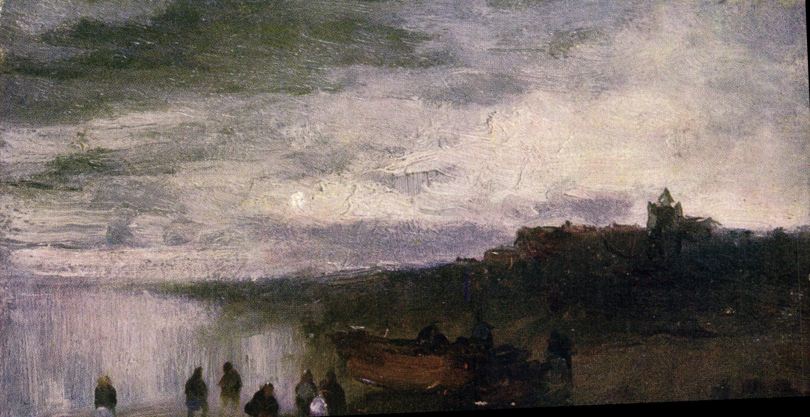 VINTAGE POSTCARD Fantasy a night at the Post office