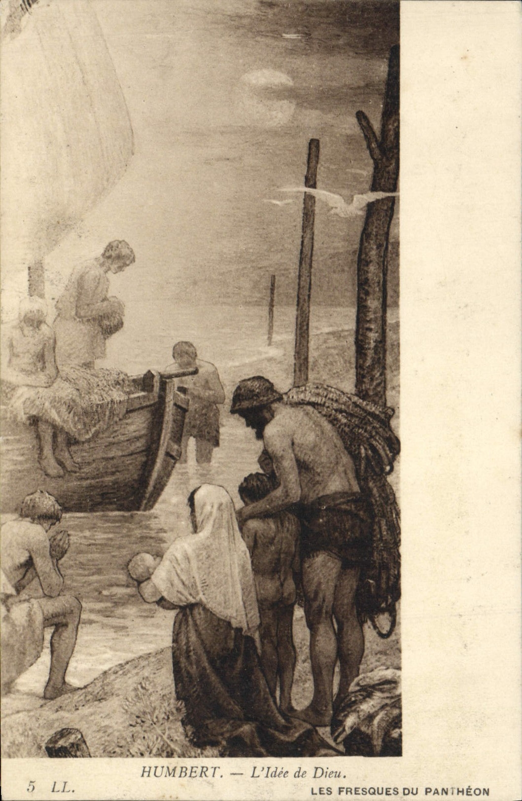 VINTAGE POSTCARD Humbert the Idea of Pantheon God