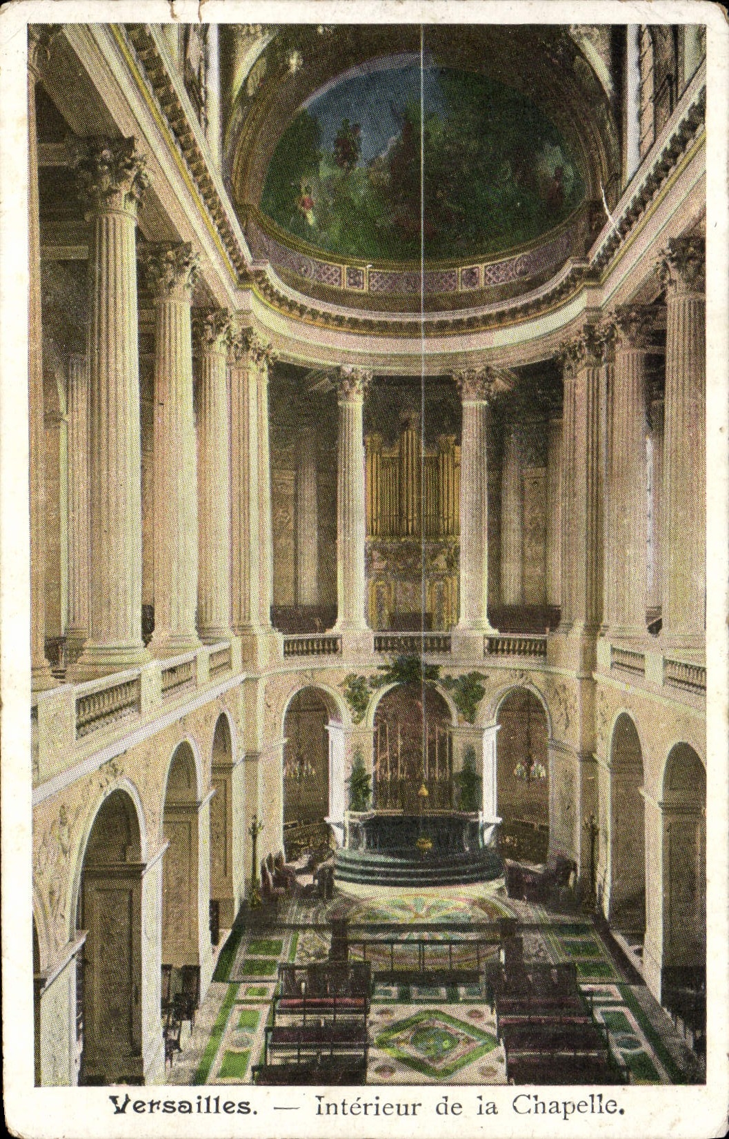 CPA Versailles Interieur de la chapelle Orgue