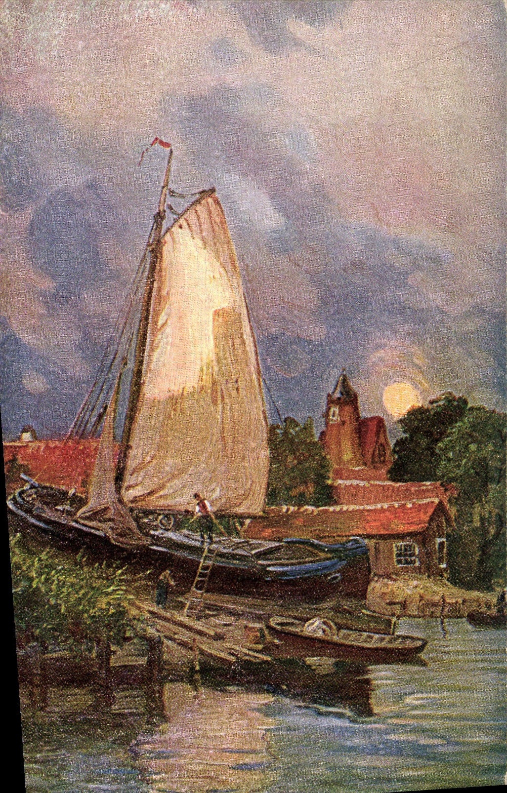CPA Fantaisie Bateau