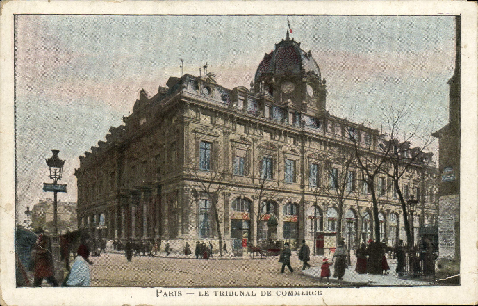 VINTAGE POSTCARD Paris the Bankruptcy court