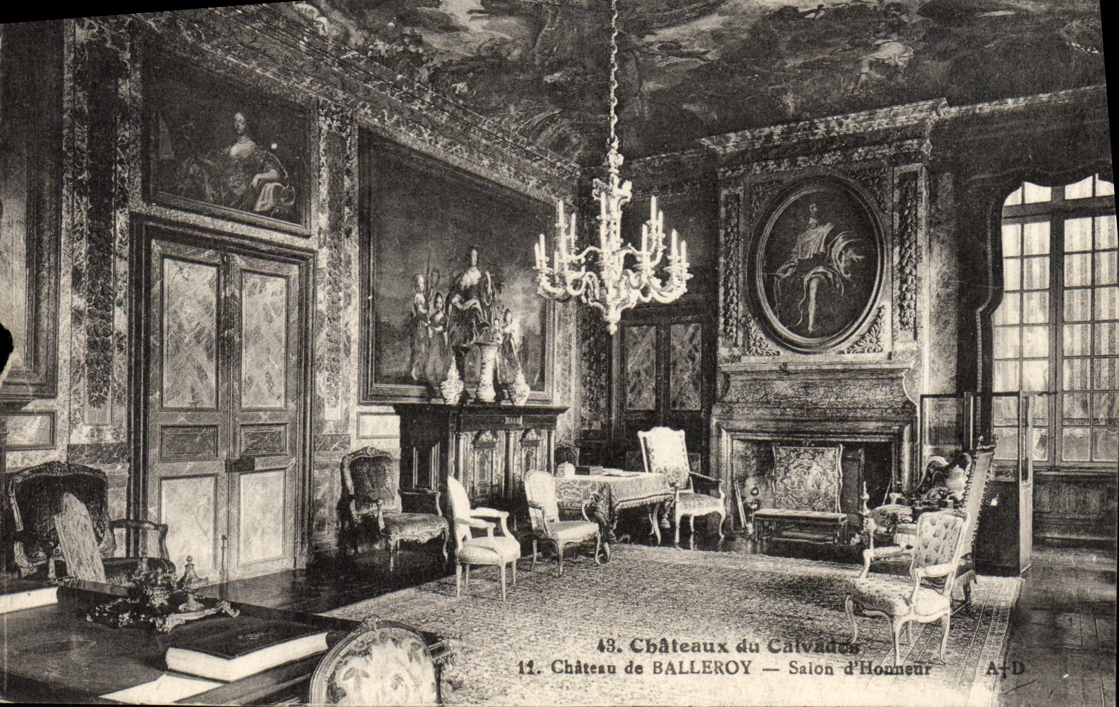CPA Chateaux Du Calvados Chateau De Balleroy Salon D'Honneur