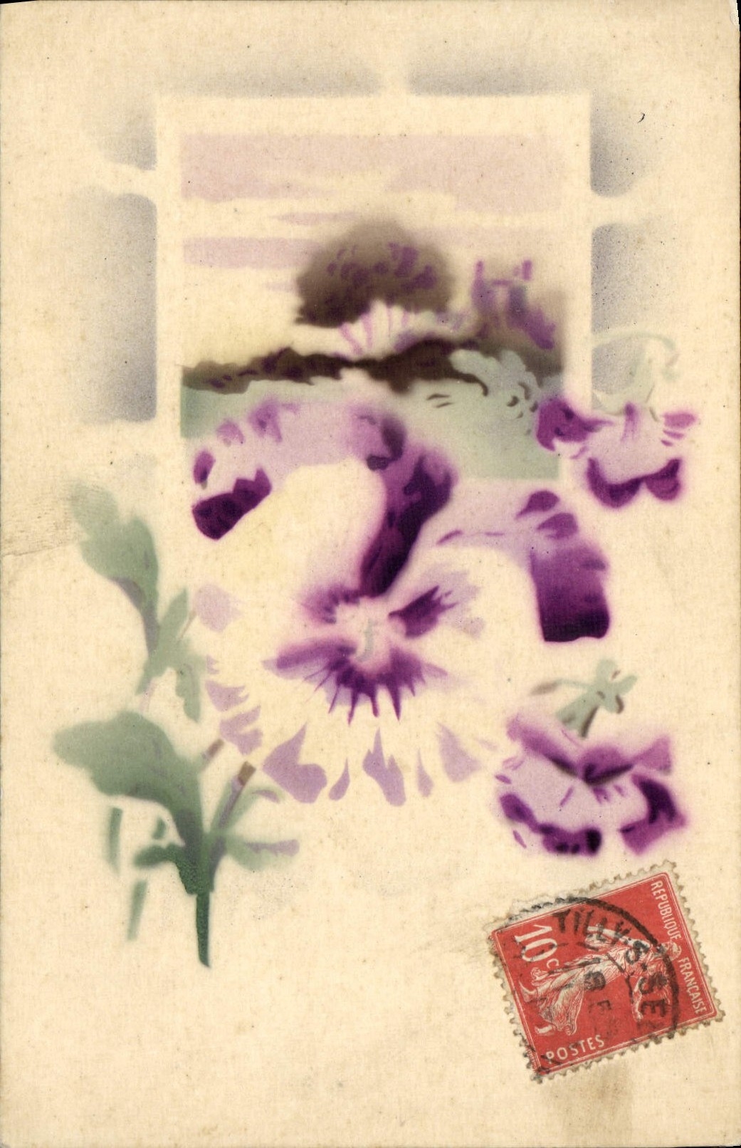 CPA Fantaisie Fleurs