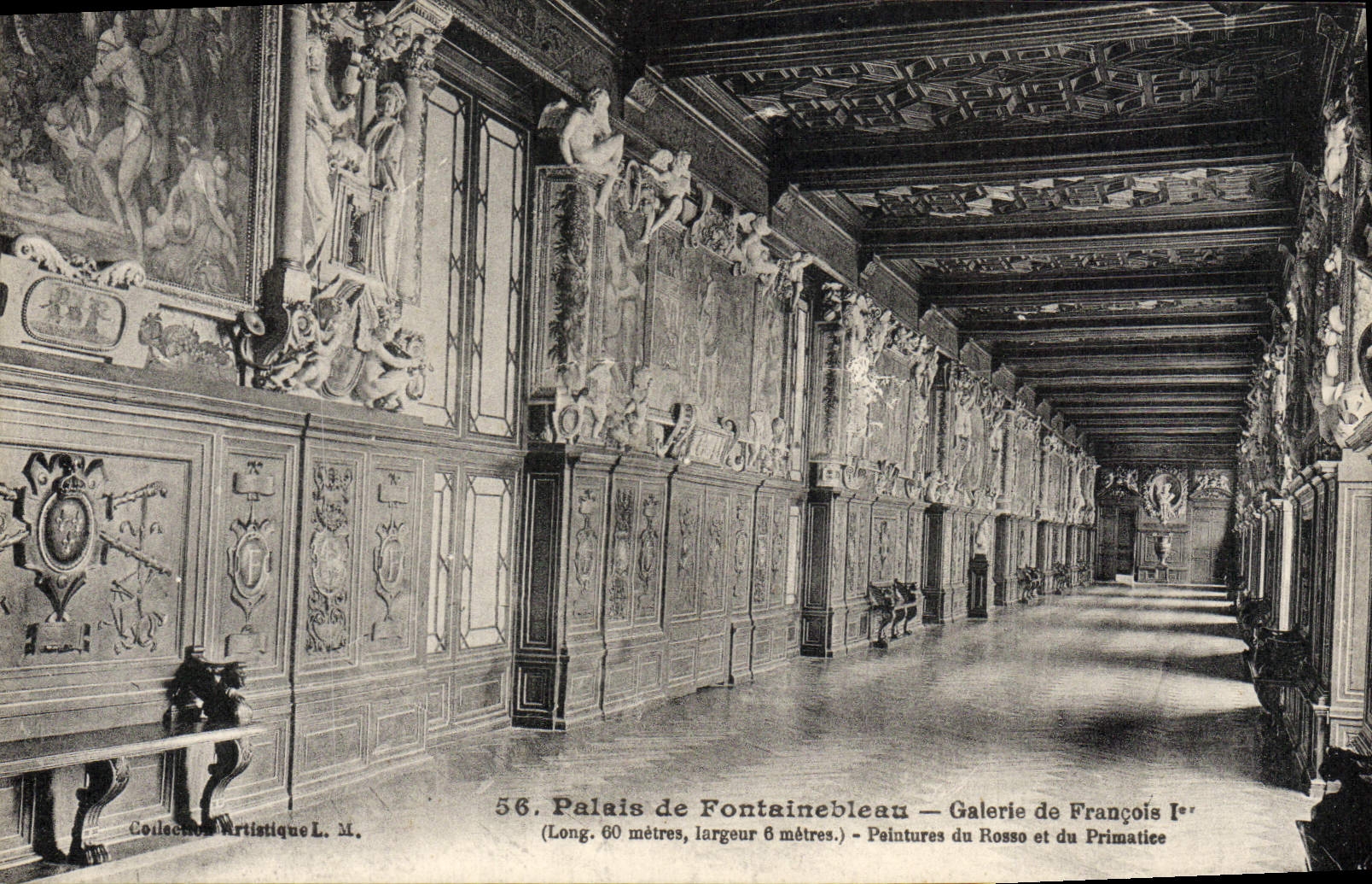 CPA Palais De Fontainebleau Galerie De Francois 1er
