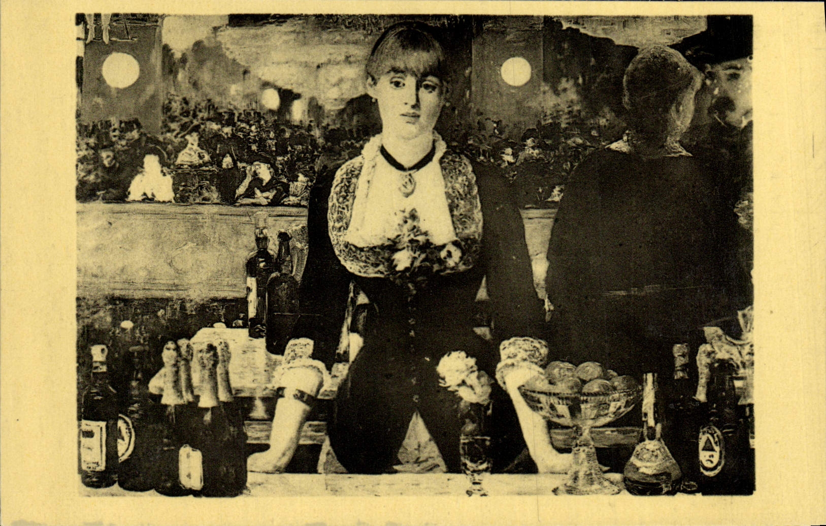 VINTAGE POSTCARD Manet London Samuel Courtauld the bar of the Madnesses Shepherdesses