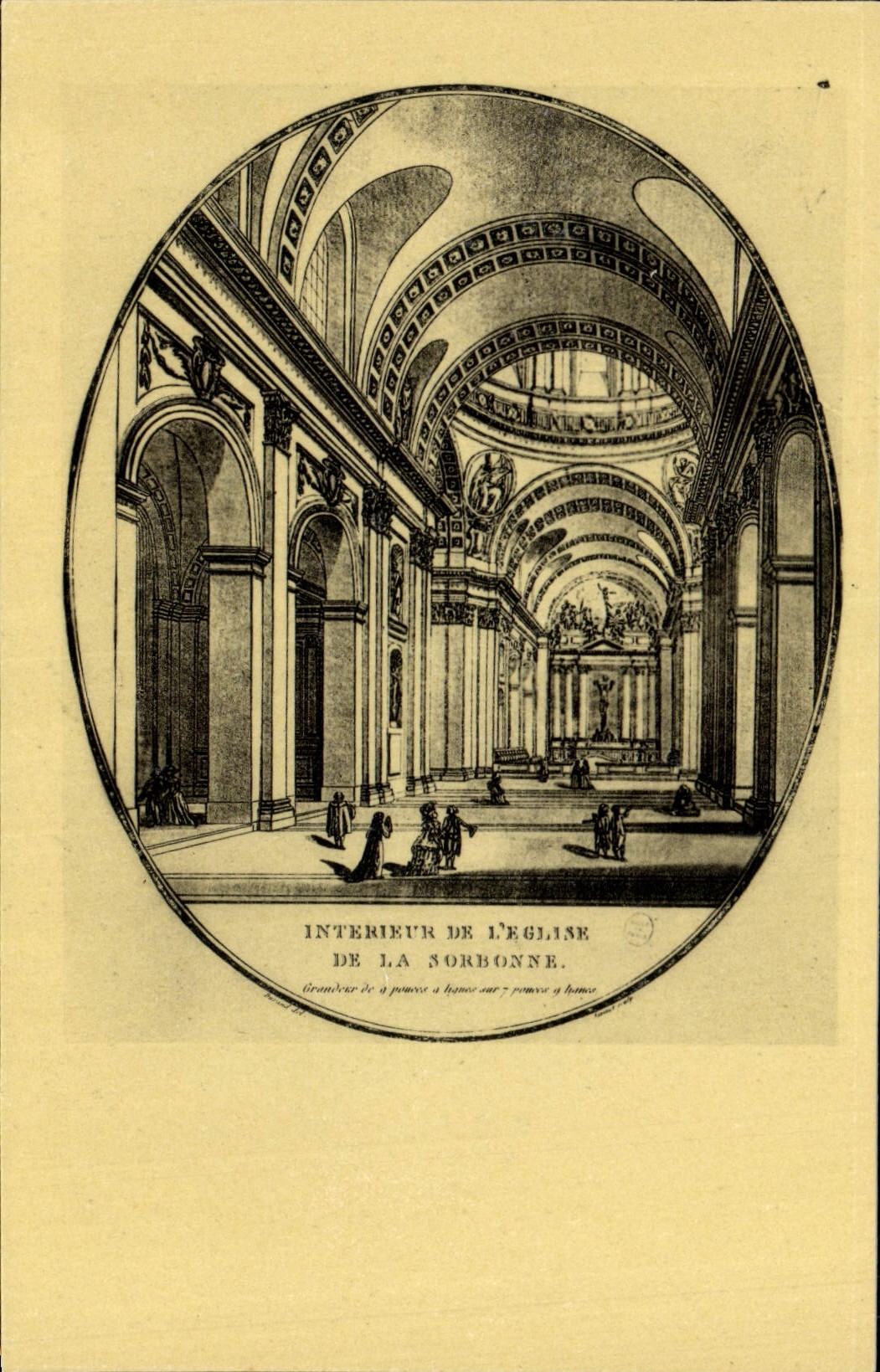 CPA Paris Bibliotheque Nationale Cabinet Des Estampes Interieur de l'eglise de la Sorbonne