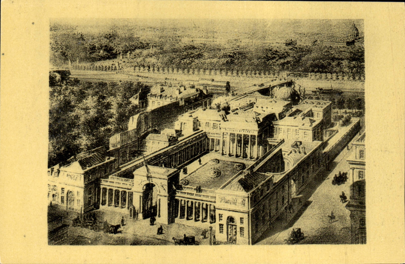 VINTAGE POSTCARD Rousseau the House De Salm Paris