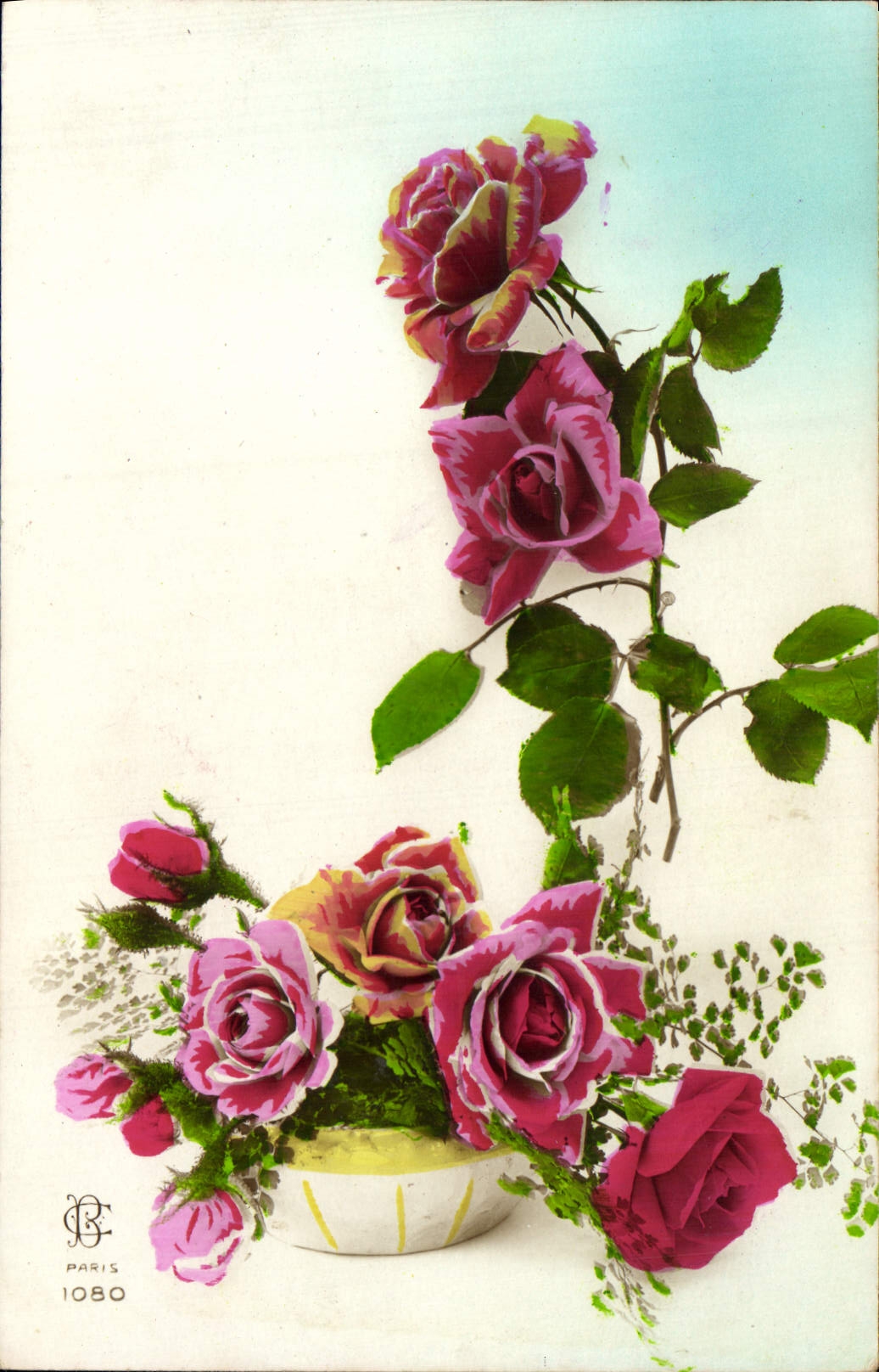 CPA Fantaisie Fleurs 