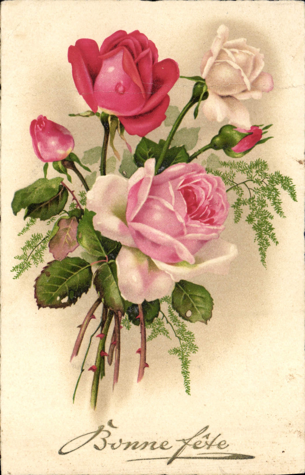 CPA Fantaisie Fleurs 