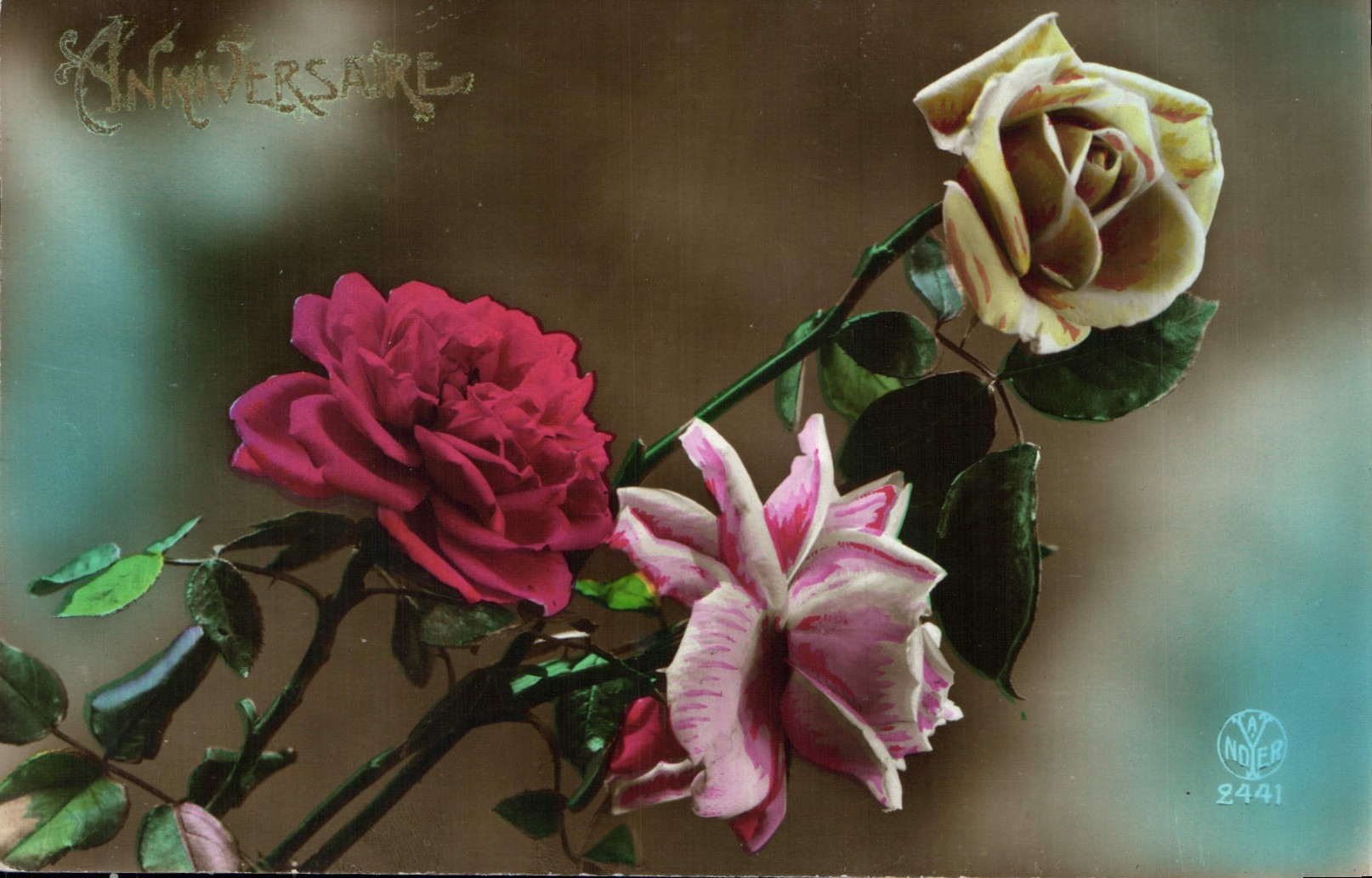 CPA Fantaisie Fleurs 