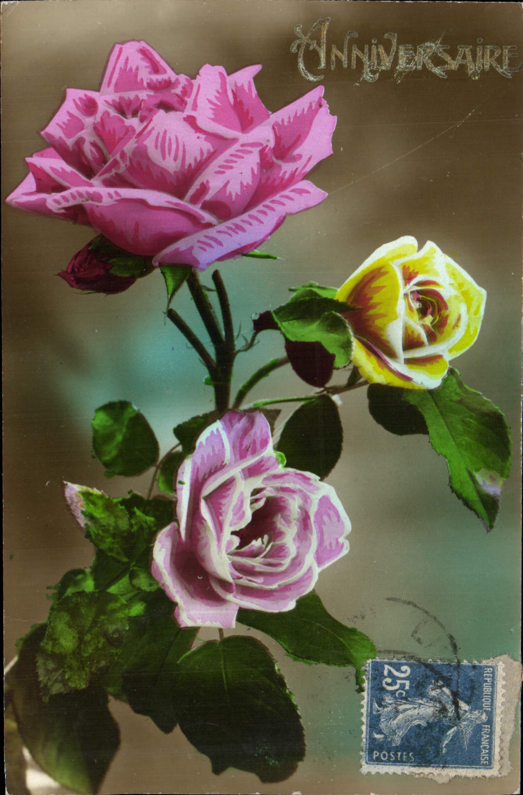 CPA Fantaisie Fleurs 