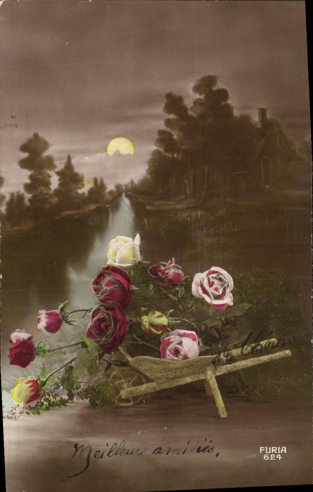 CPA Fantaisie Fleurs 