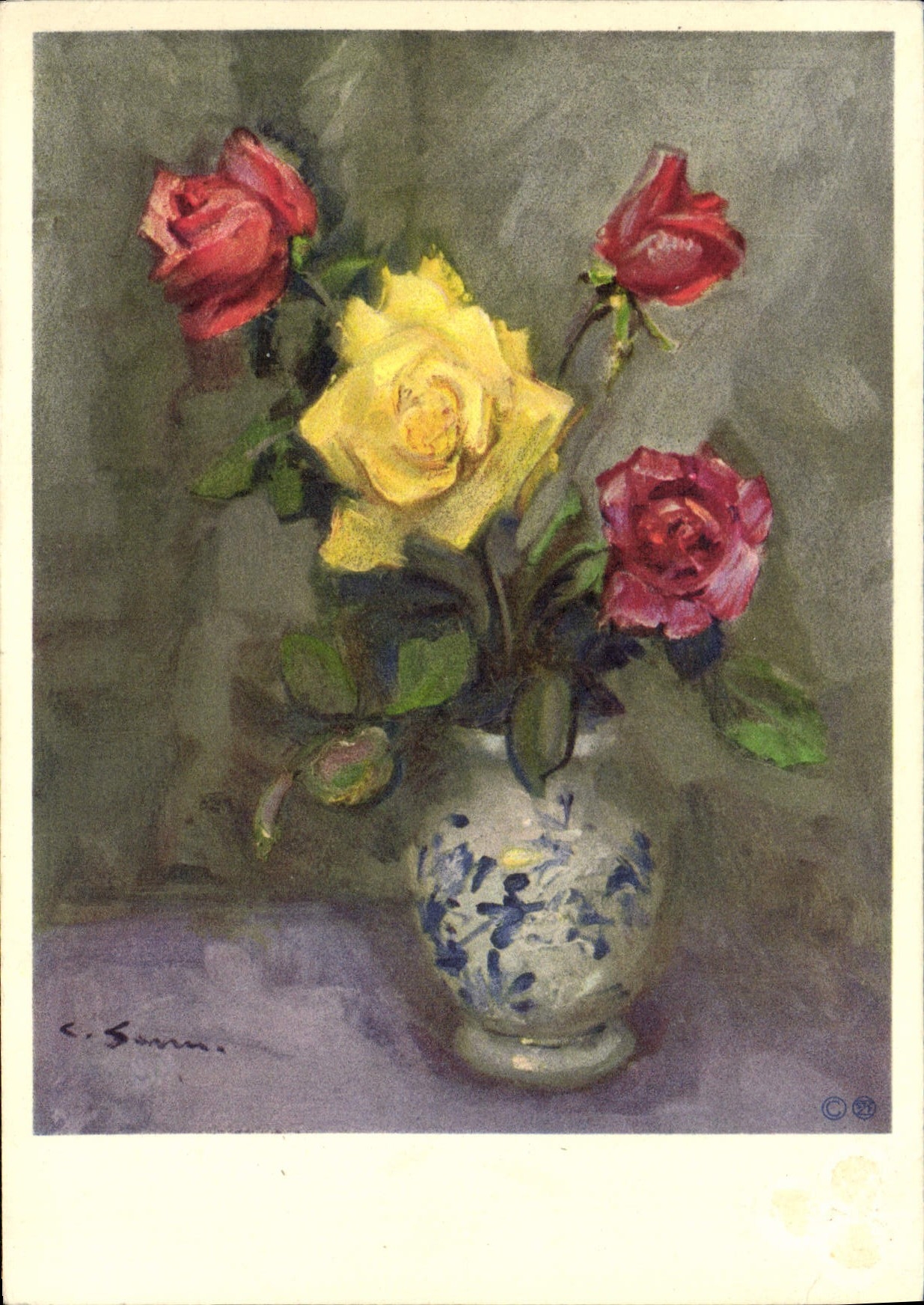 CPM Fantaisie Fleurs 