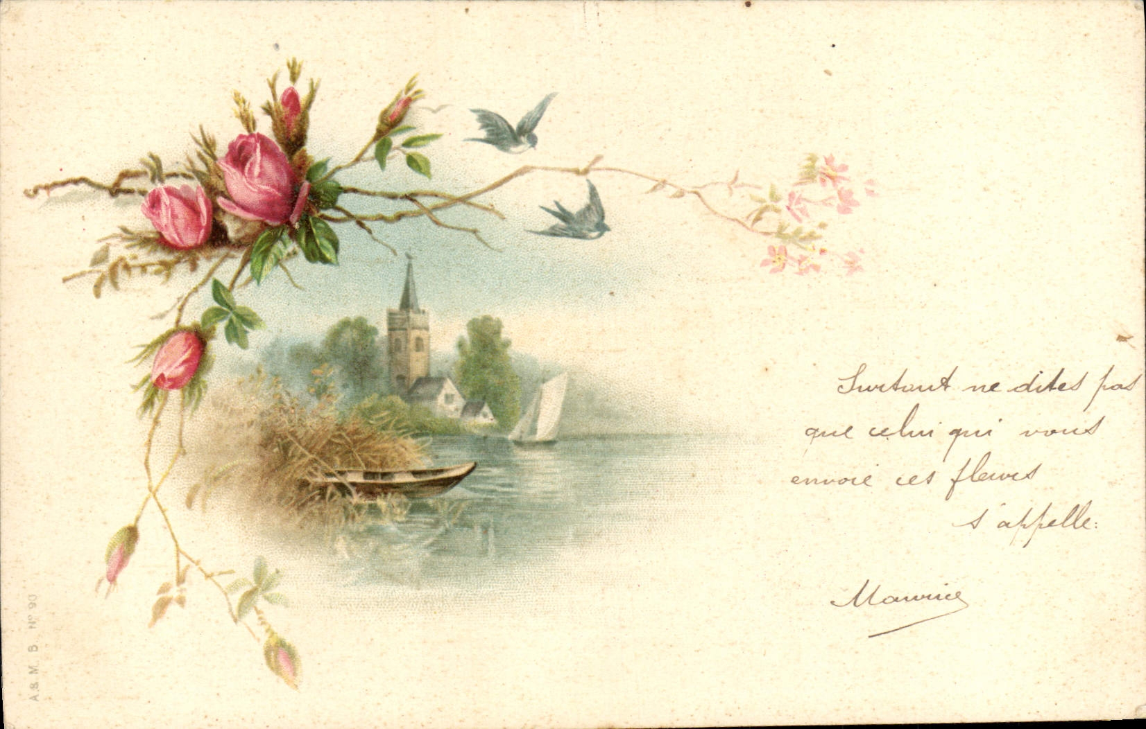 CPA Fantaisie Fleurs 