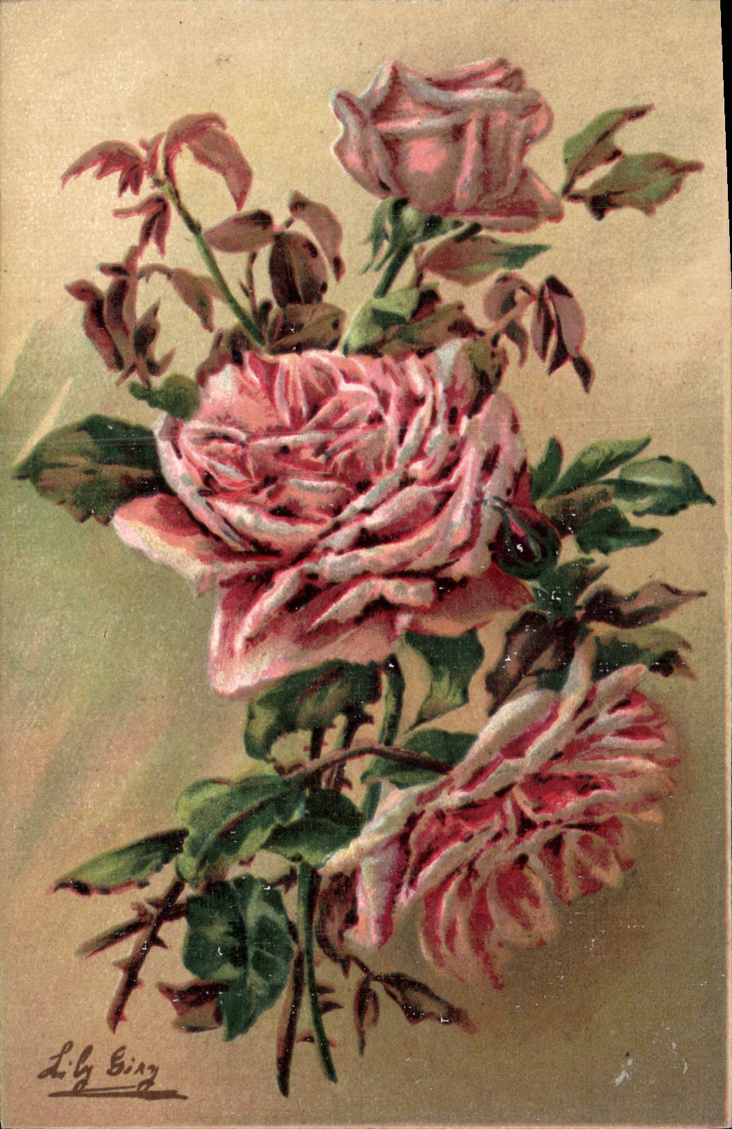 CPA Fantaisie Fleurs 