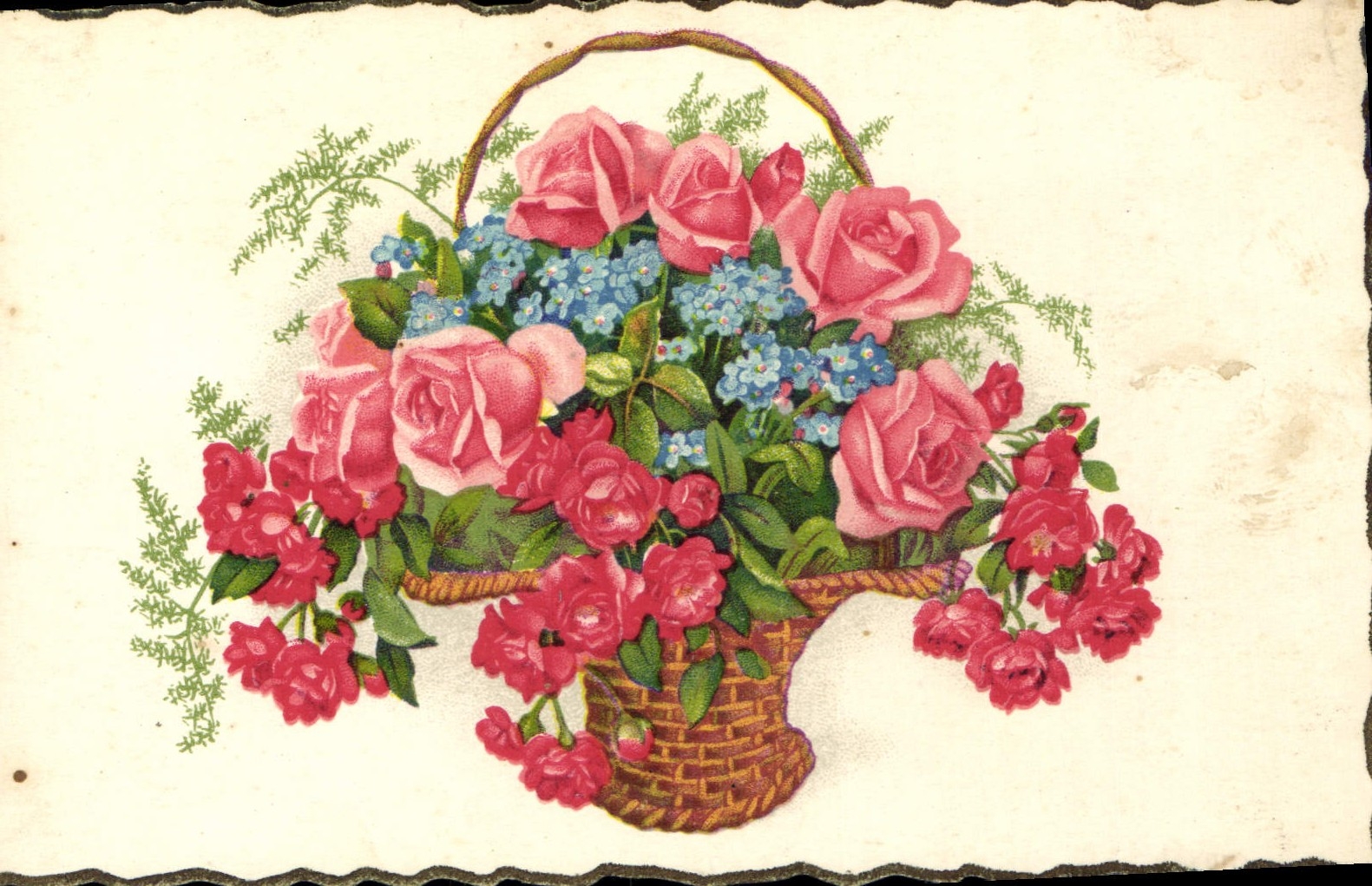 CPA Fantaisie Fleurs 