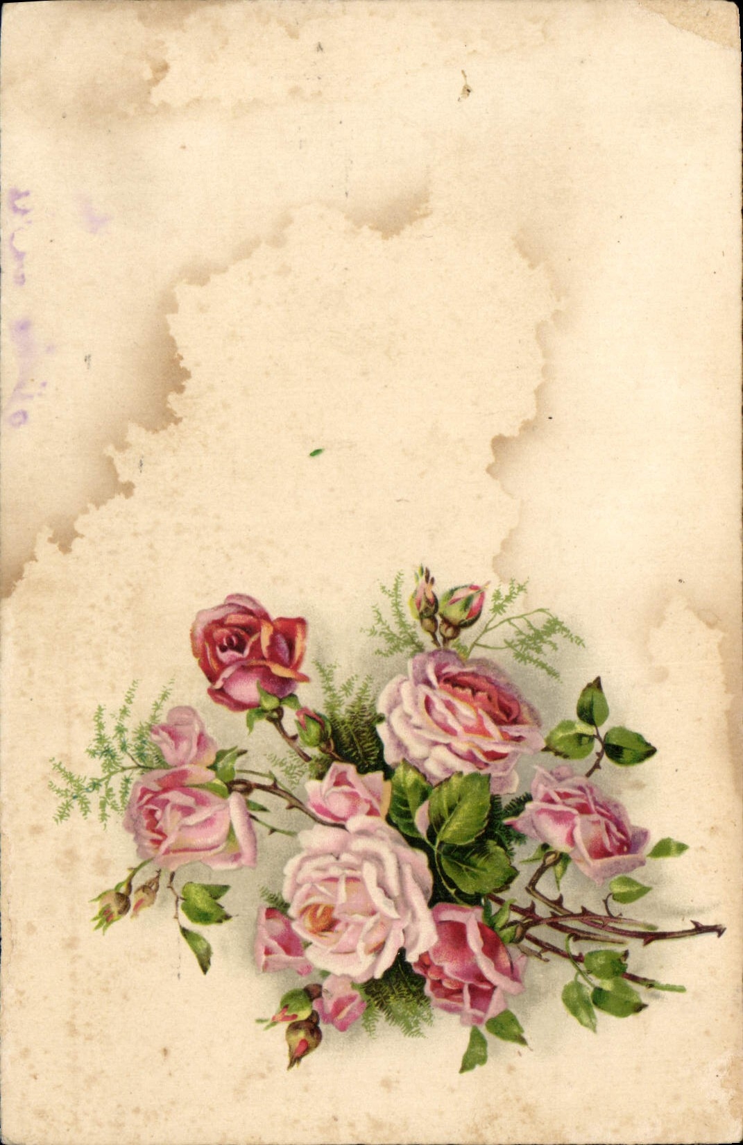 CPA Fantaisie Fleurs 