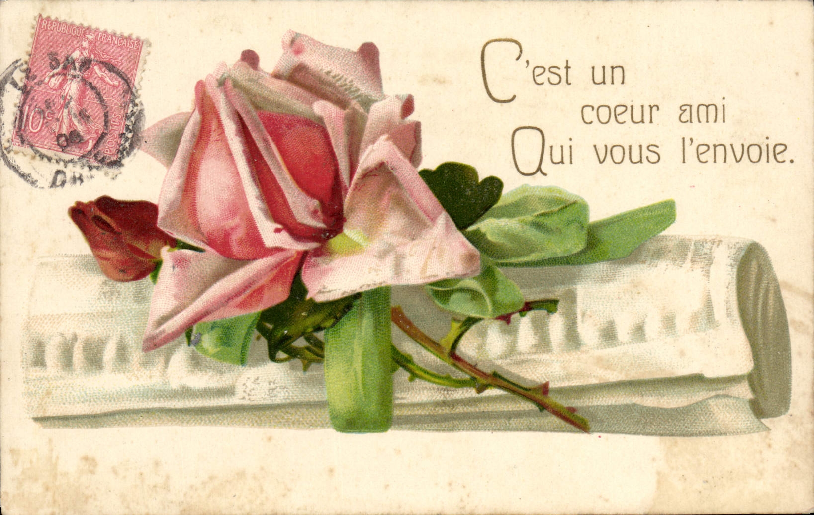 CPA Fantaisie Fleurs 