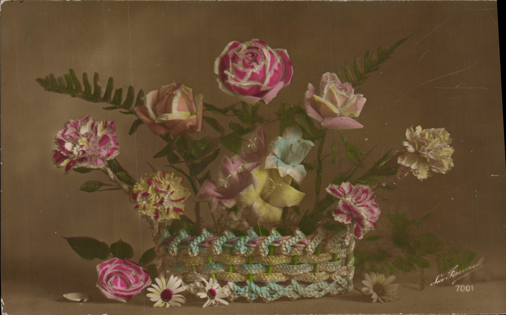 CPA Fantaisie Fleurs 