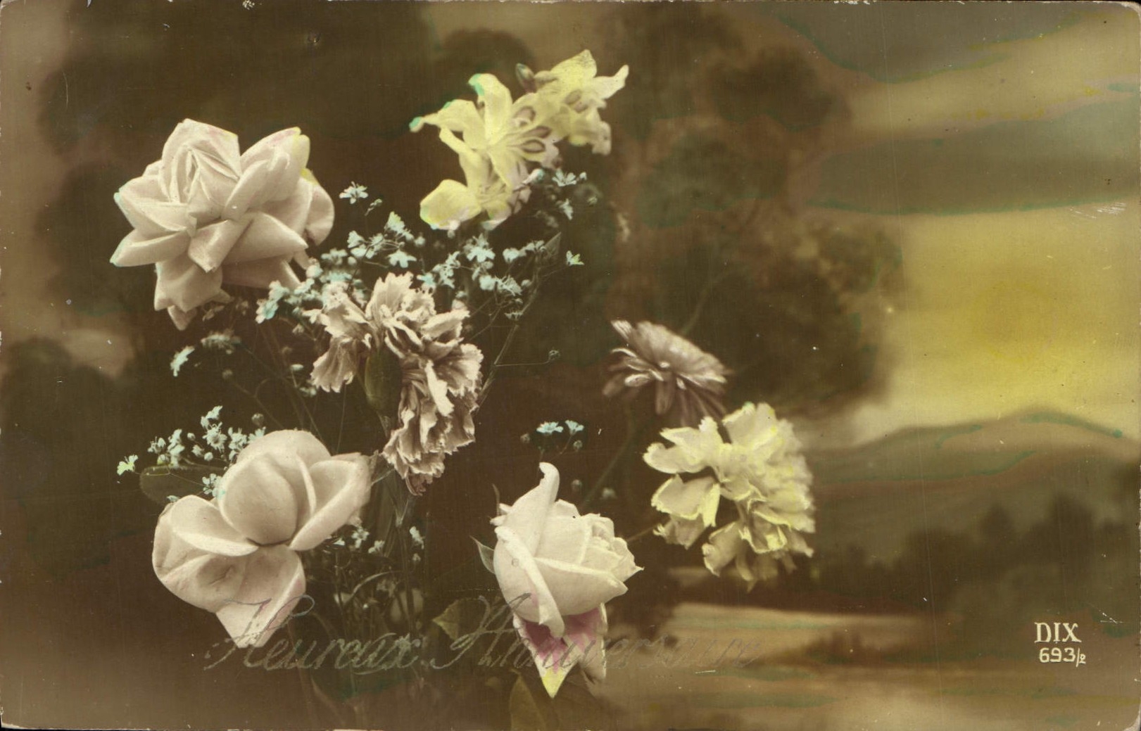 CPA Fantaisie Fleurs 