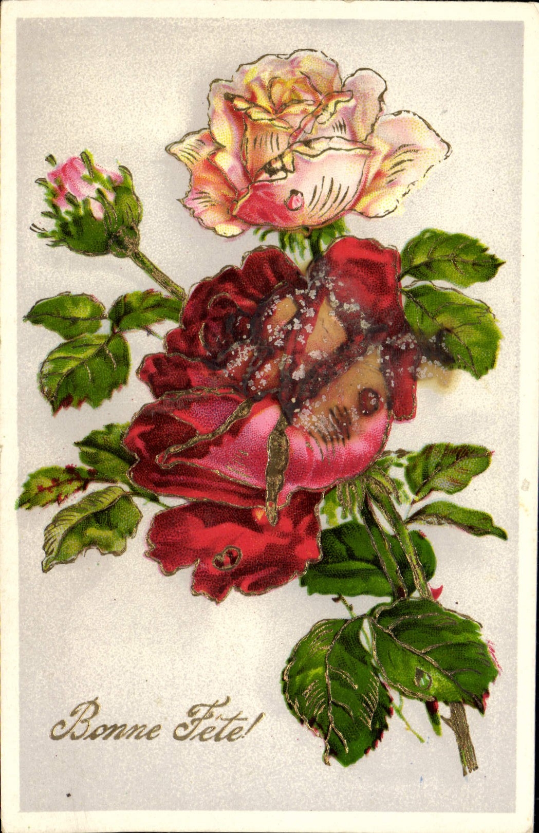 CPA Fantaisie Fleurs 