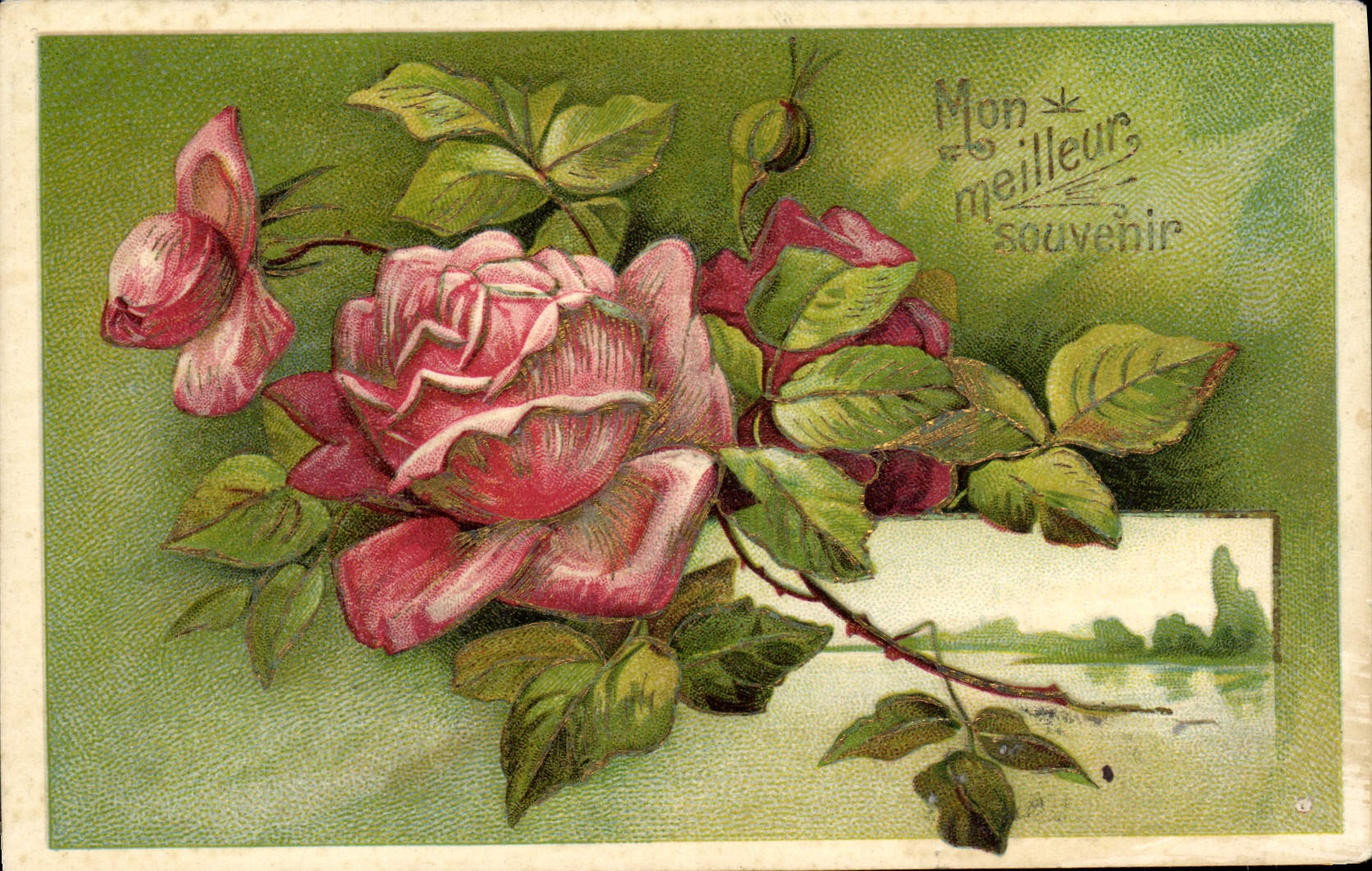 CPA Fantaisie Fleurs 