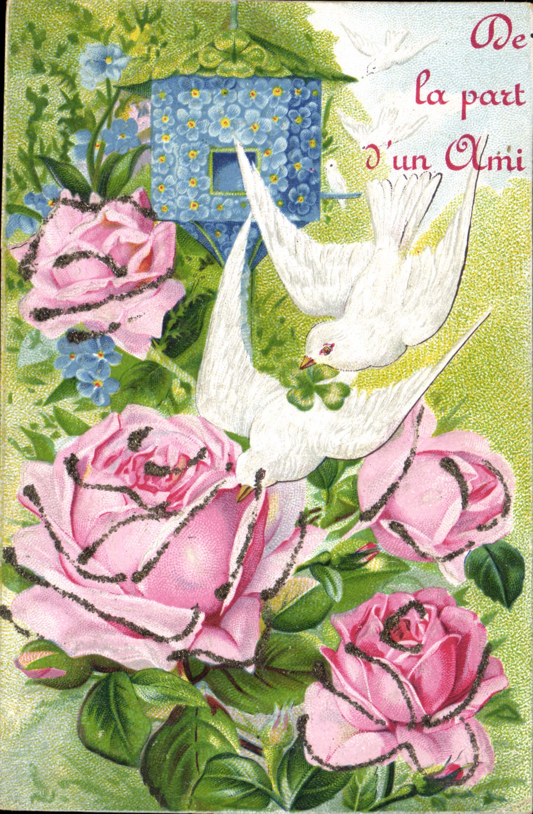 CPA Fantaisie Fleurs Colombes