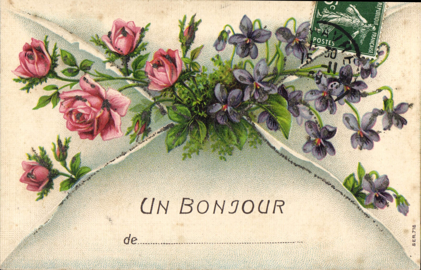 CPA Fantaisie Fleurs 