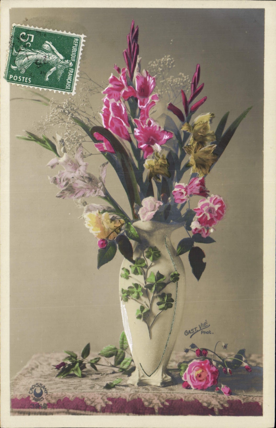 CPA Fantaisie Fleurs 