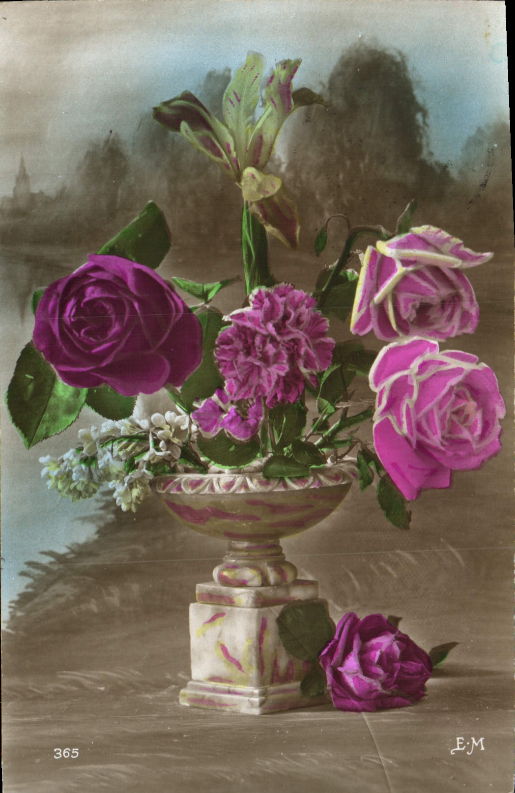 CPA Fantaisie Fleurs 