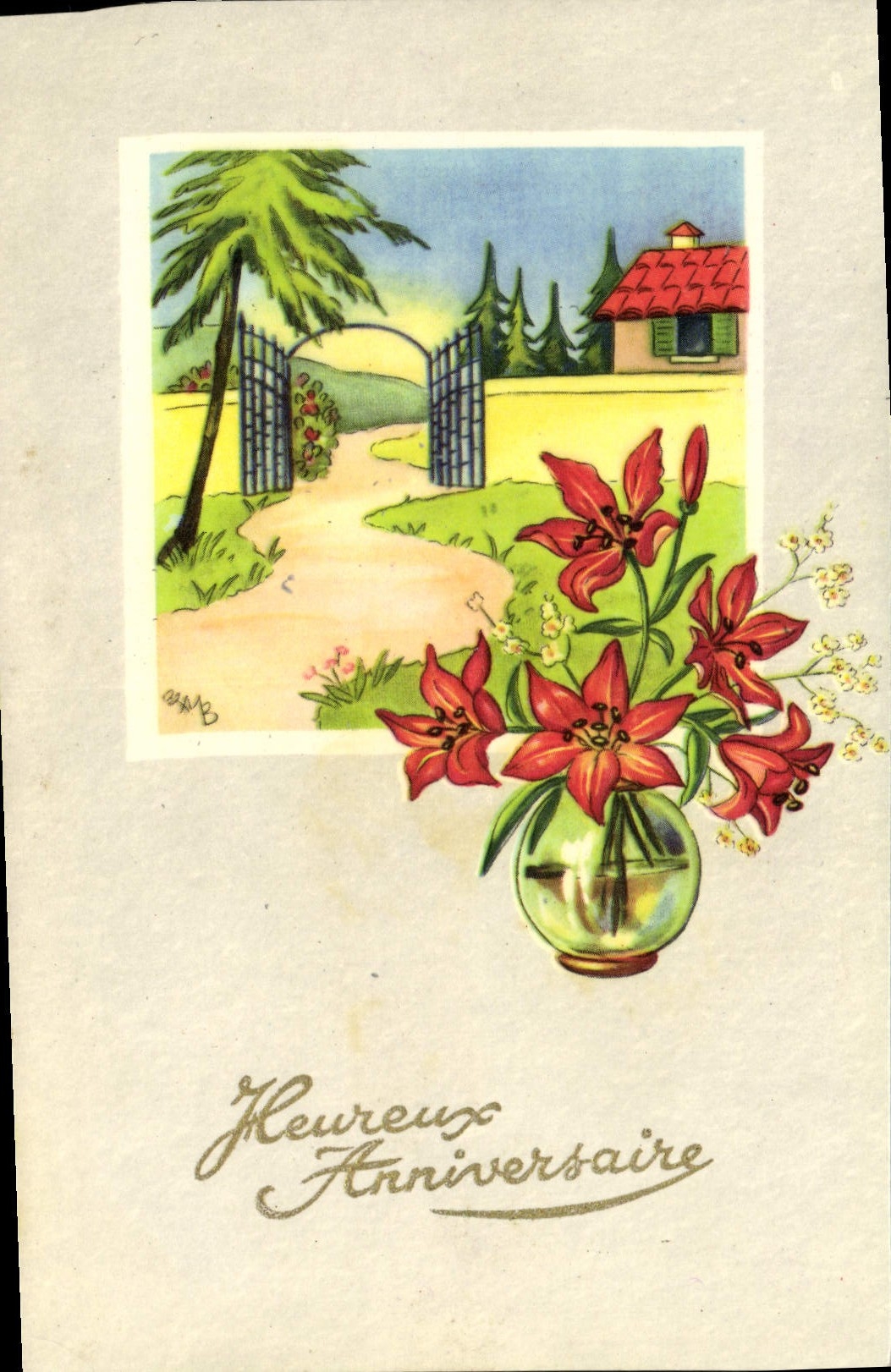 CPA Fantaisie Fleurs 