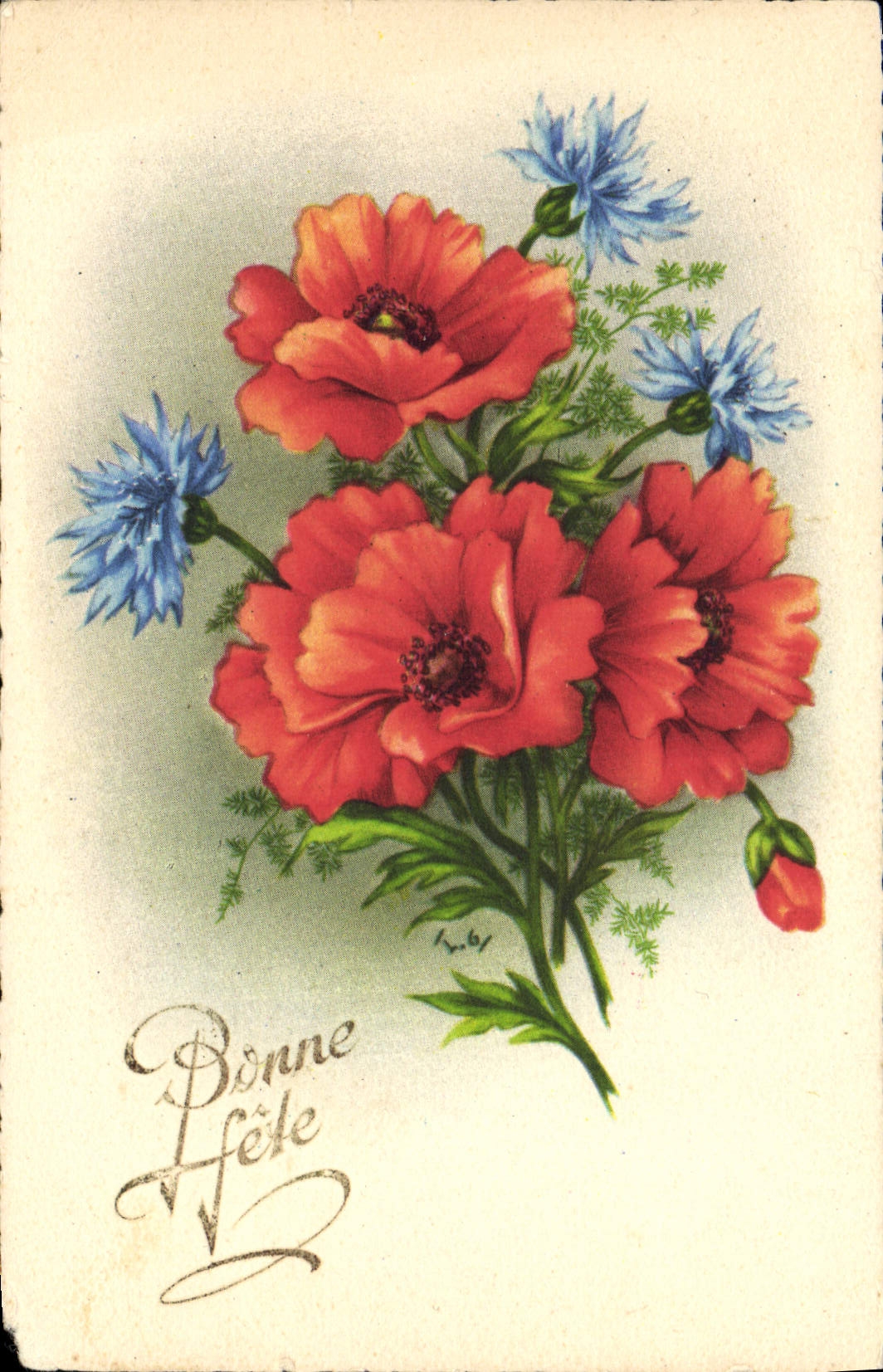 CPA Fantaisie Fleurs 