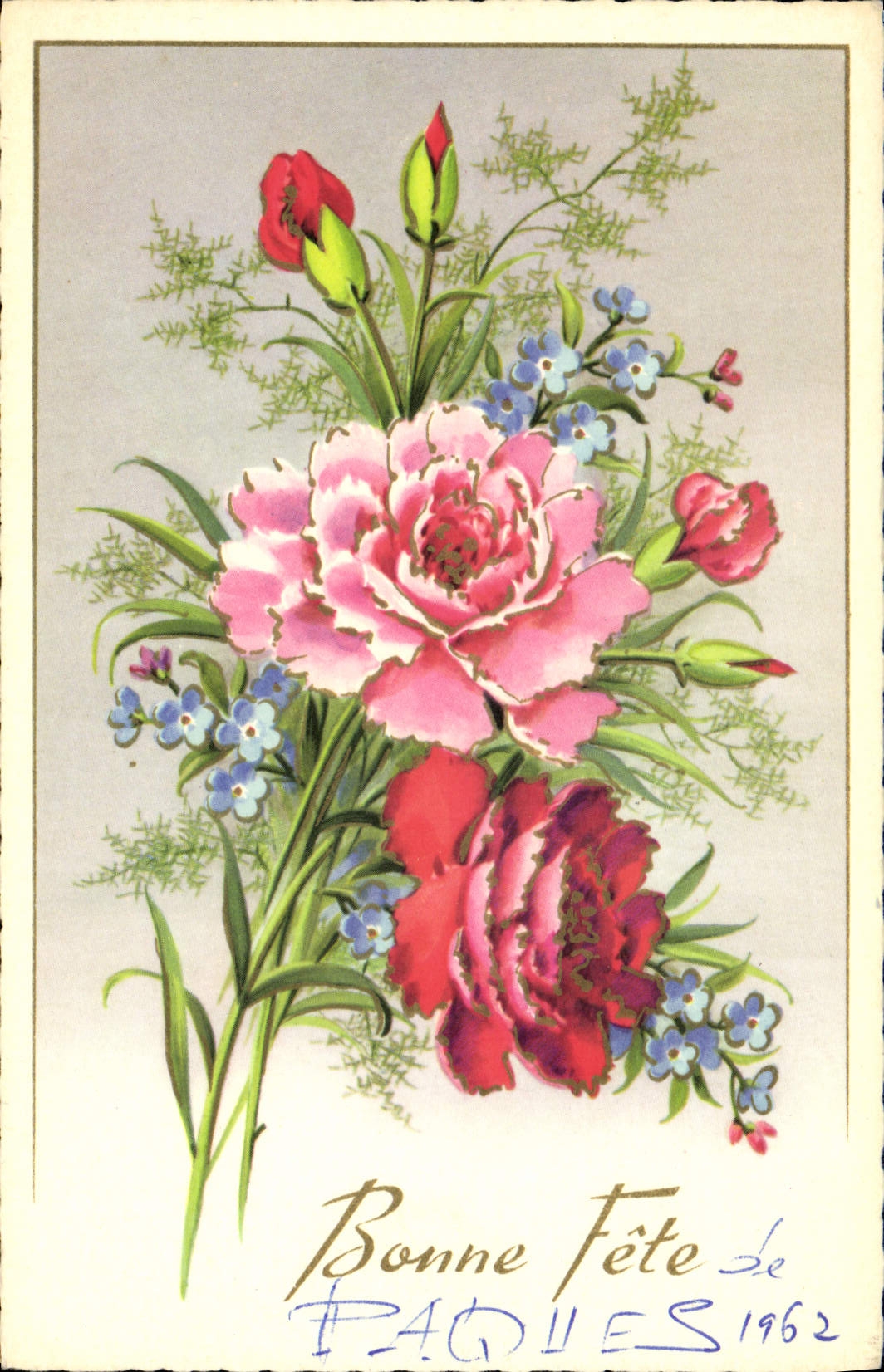 CPA Fantaisie Fleurs 