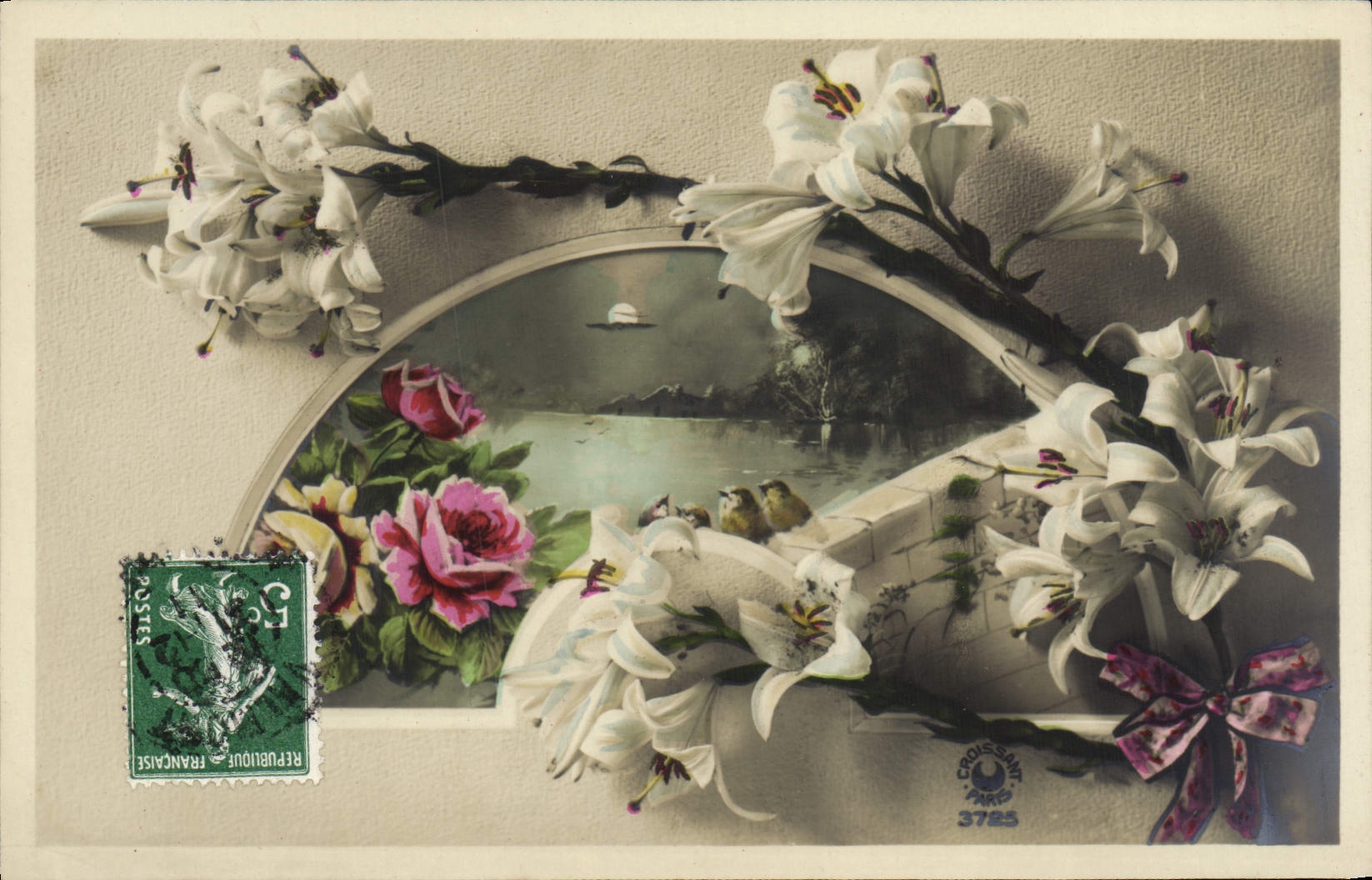 CPA Fantaisie Fleurs 