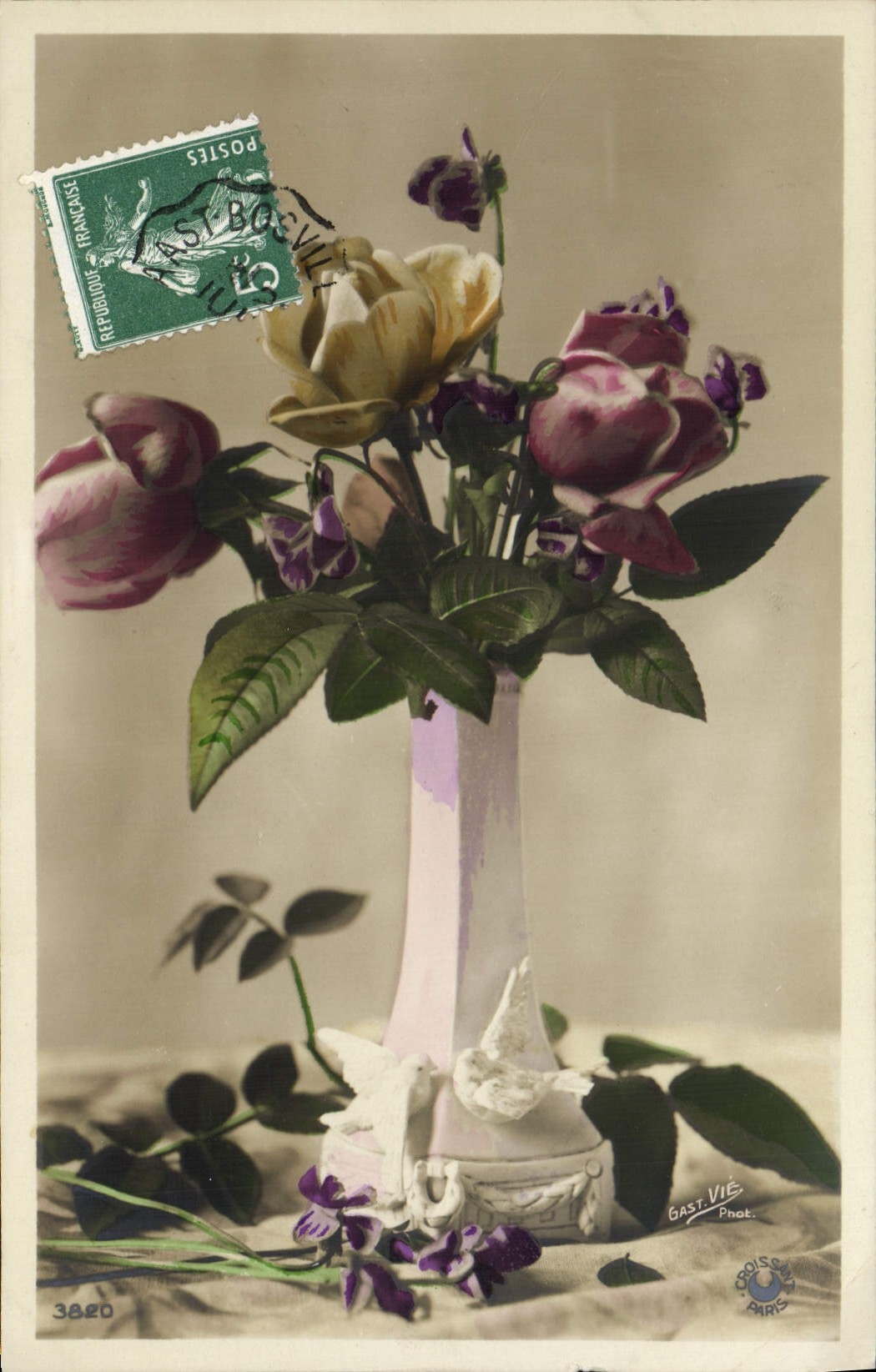 CPA Fantaisie Fleurs 