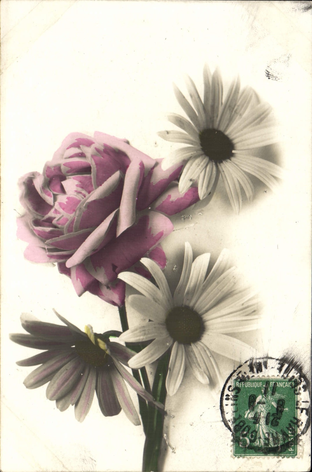 CPA Fantaisie Fleurs 