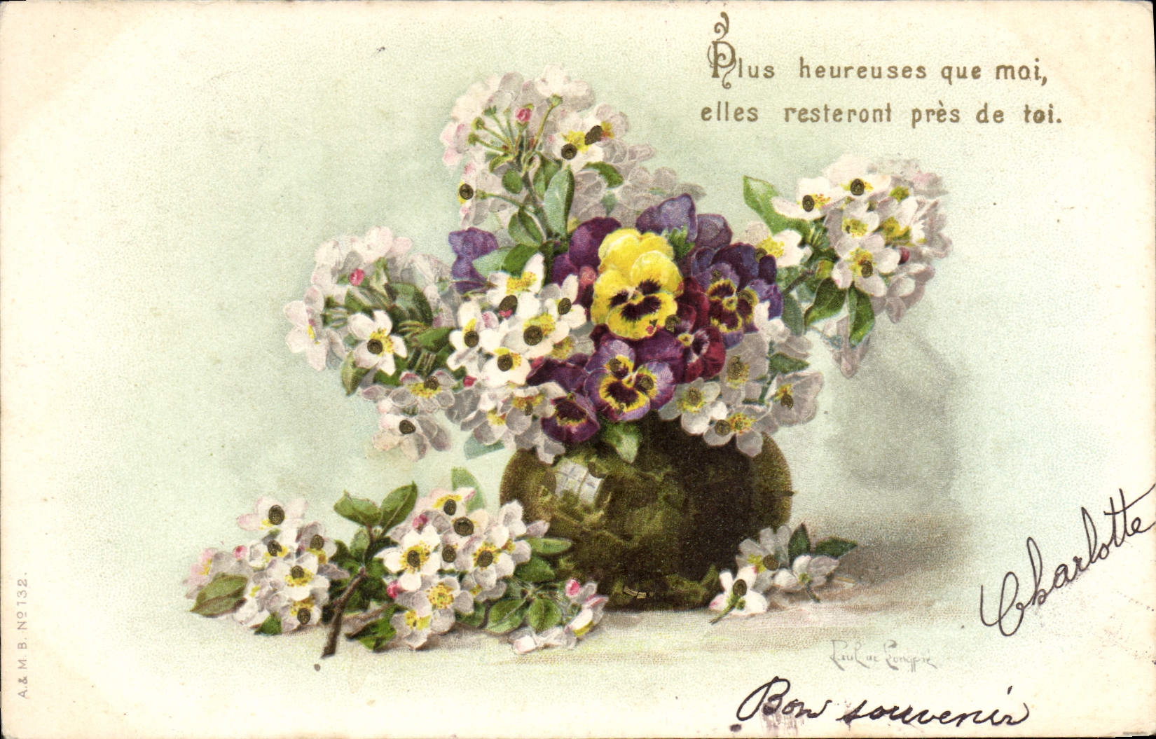 CPA Fantaisie Fleurs 