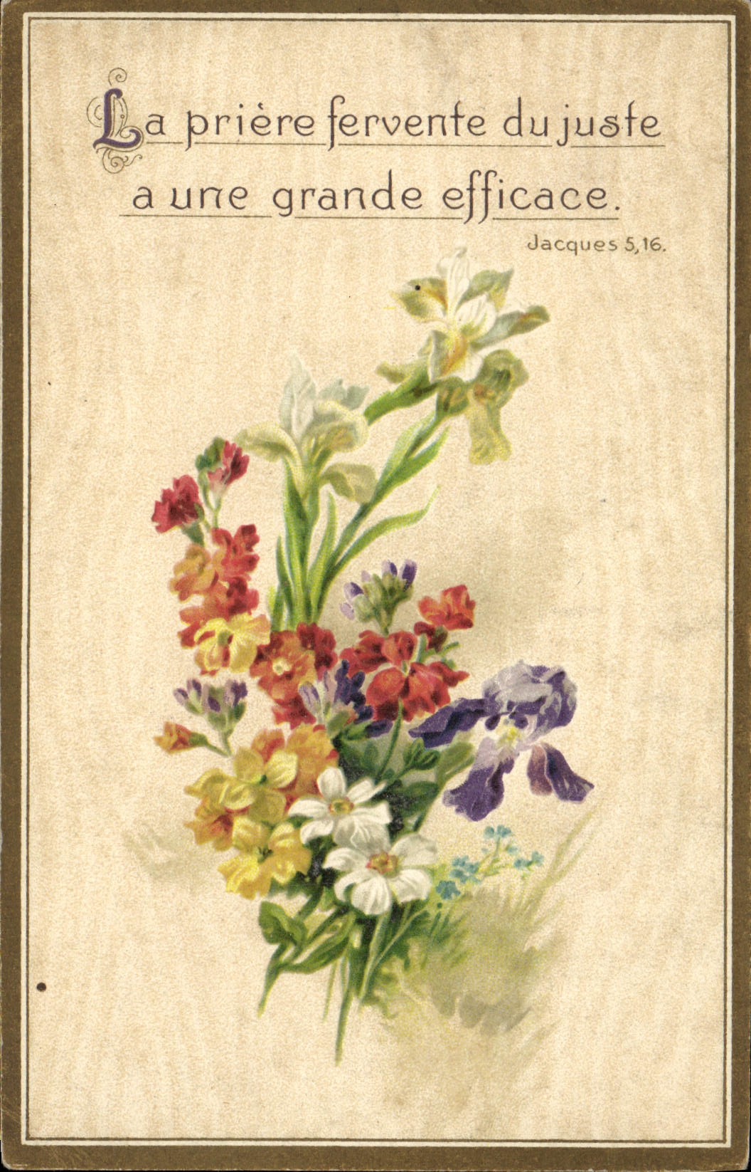 CPA Fantaisie Fleurs 