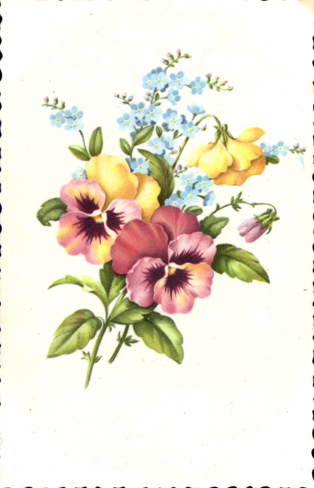 CPA Fantaisie Fleurs 