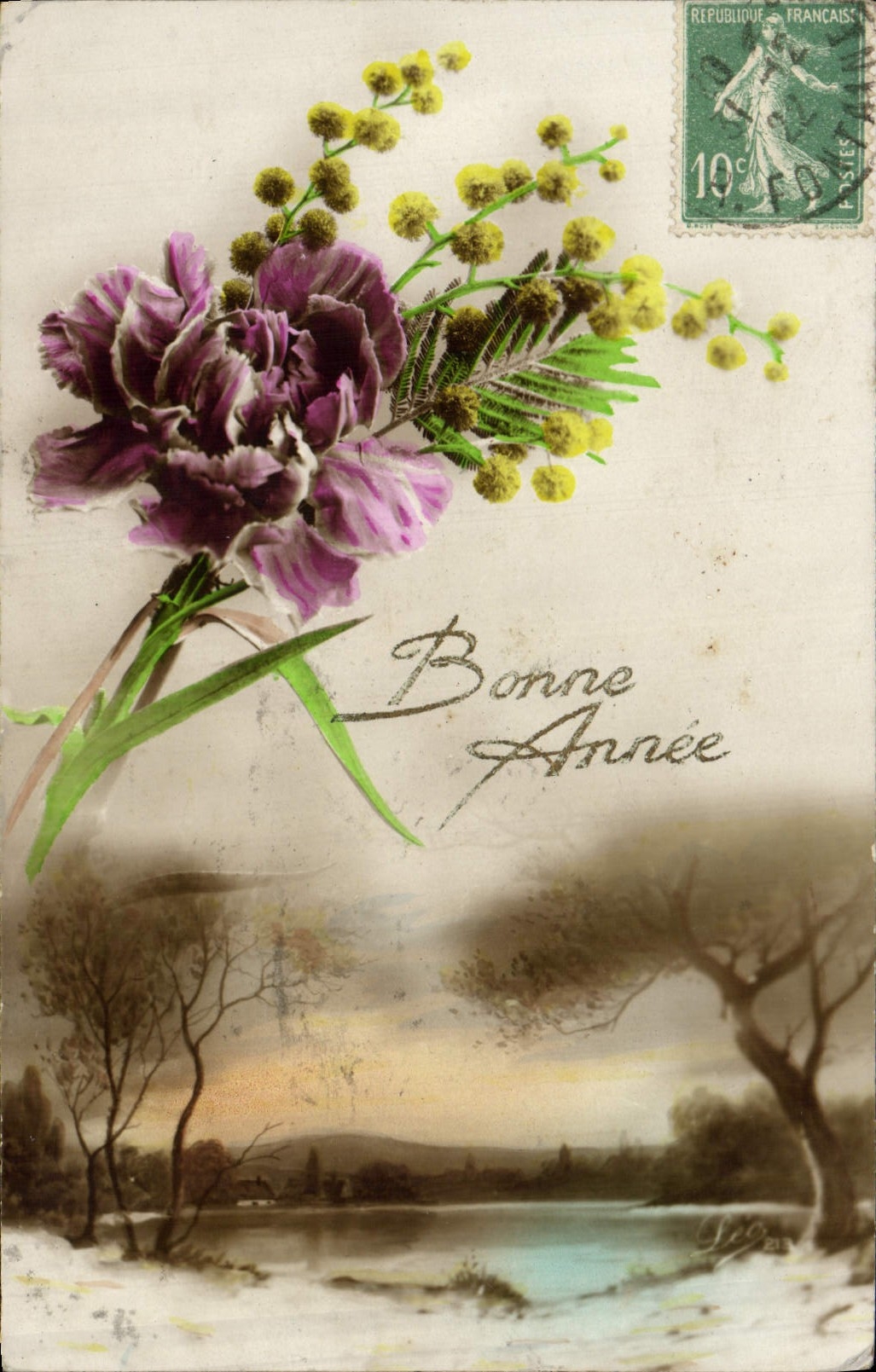 CPA Fantaisie Fleurs 